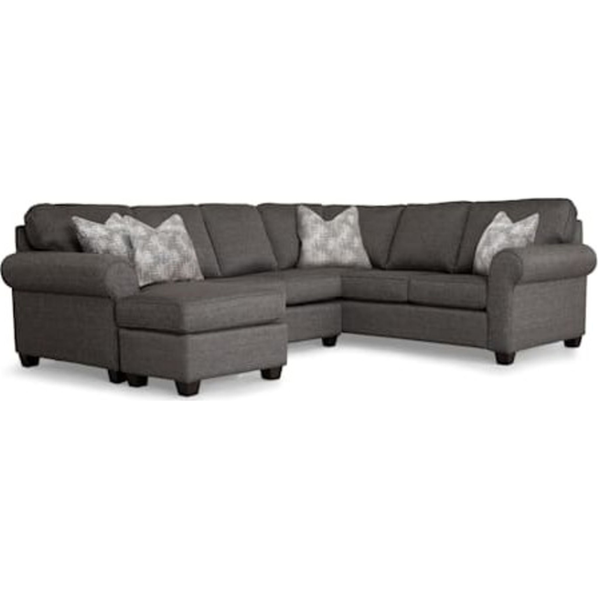 Astro 2-Piece Sectional Sofa with Chaise Lounge - Modern L-Shaped Living Room Furniture for Small Spaces & Apartments