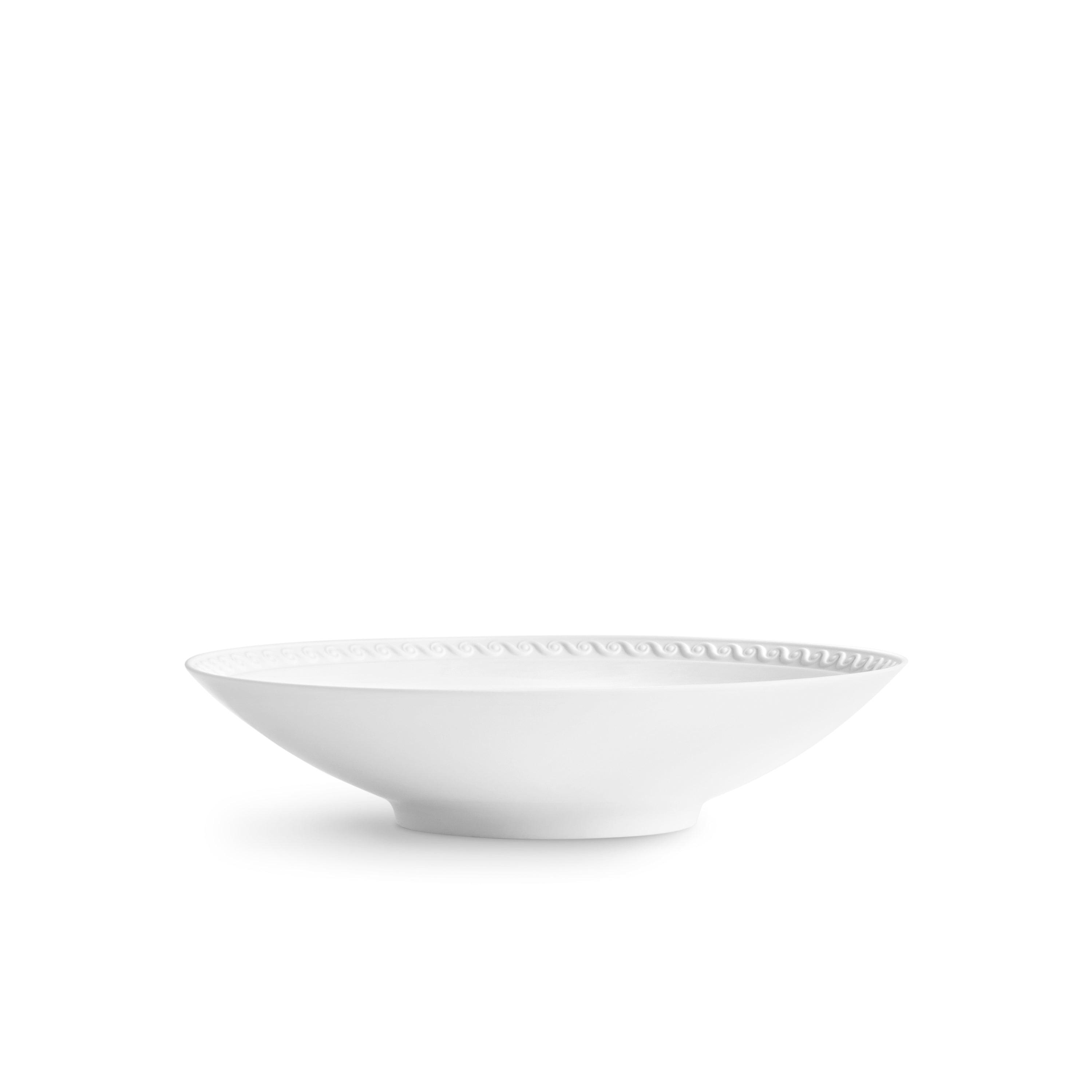 Premium White Neptune Soup Plate - Elegant Ceramic Dinnerware for Fine Dining & Home Entertaining