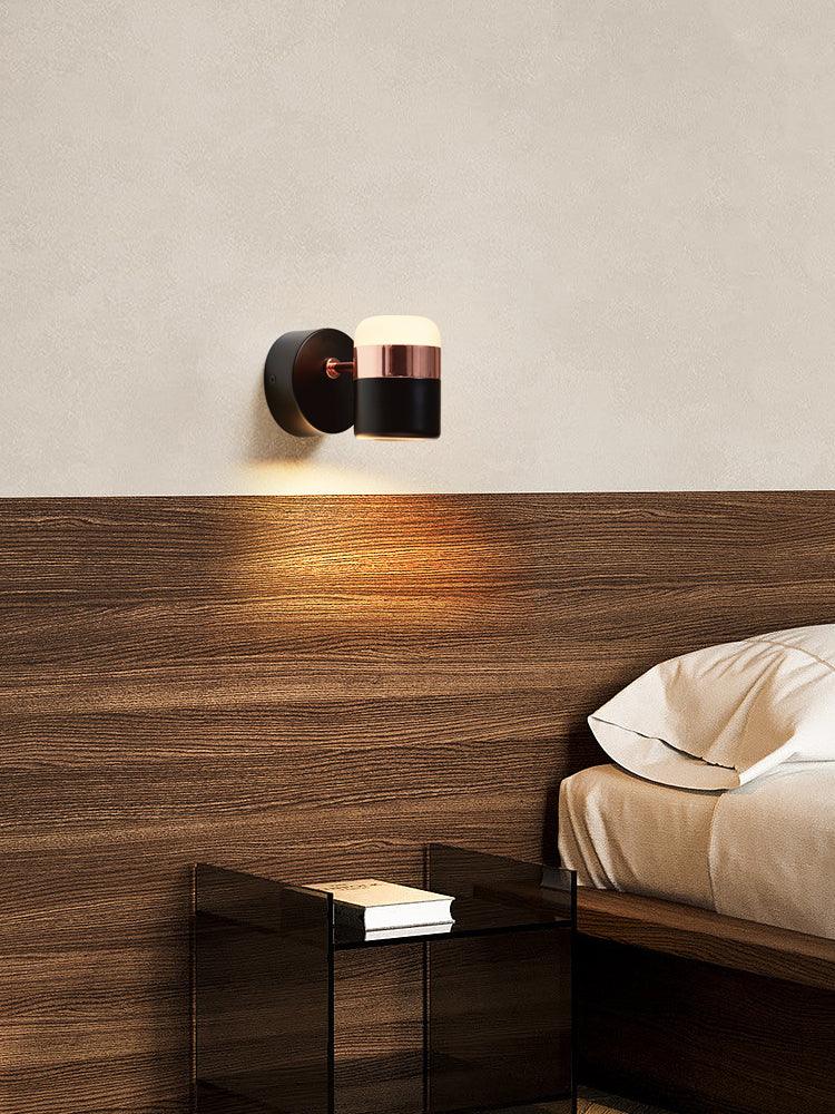 Adjustable Glass Wall Lamp - Modern Dimmable LED Sconce Light for Bedroom, Living Room & Hallway Lighting