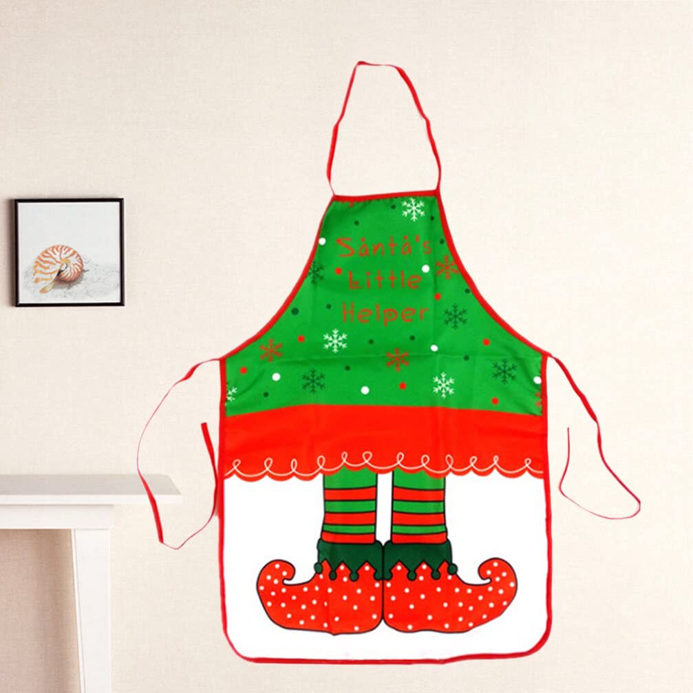 Festive Christmas Apron with Pockets - Kitchen Cooking Baking Chef Apron for Holiday Baking, Cooking & Decorating - Perfect for Christmas Parties, Family Gatherings & Festive Cooking Activities