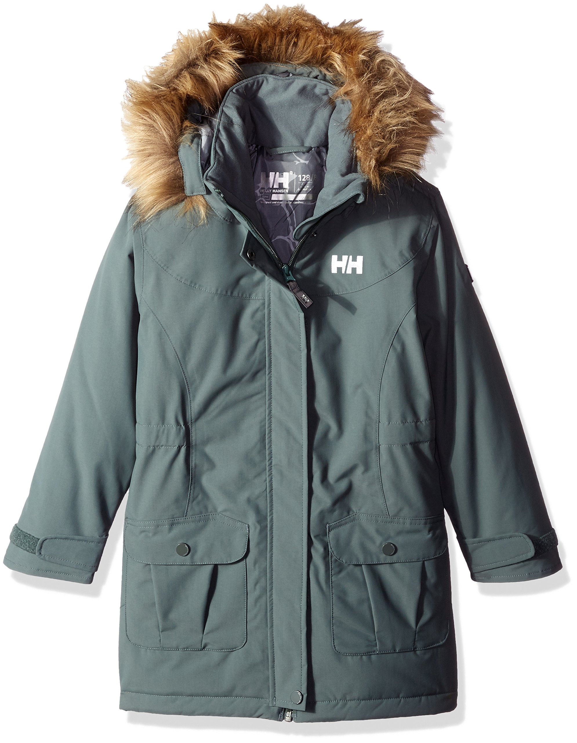 Helly Hansen Kids Stella Winter Parka Jacket - Waterproof & Insulated Cold Weather Coat for Boys & Girls - Perfect for Snow Play, Skiing & Outdoor Winter Activities