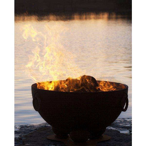 Nepal Fire Pit - Handcrafted Outdoor Fire Pit for Patio, Garden, and Backyard - Perfect for Camping, BBQ, and Relaxing Evenings