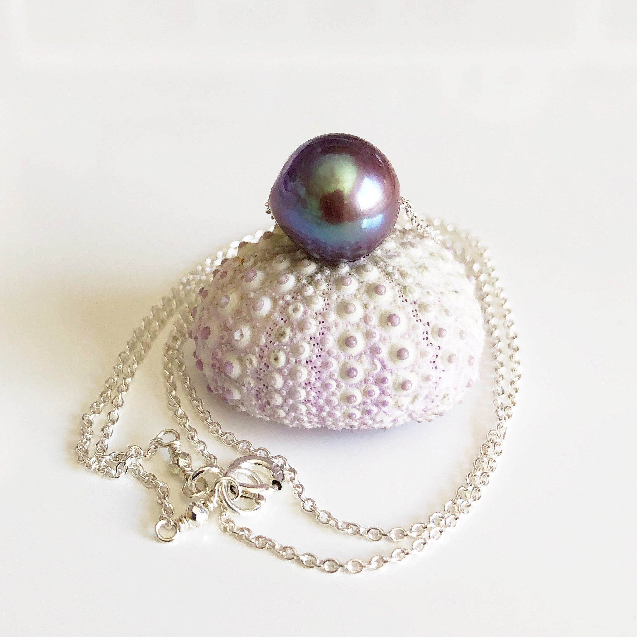 KEA Lavender Edison Pearl Necklace (N326) - Elegant Jewelry for Women, Perfect for Weddings, Parties & Gifts