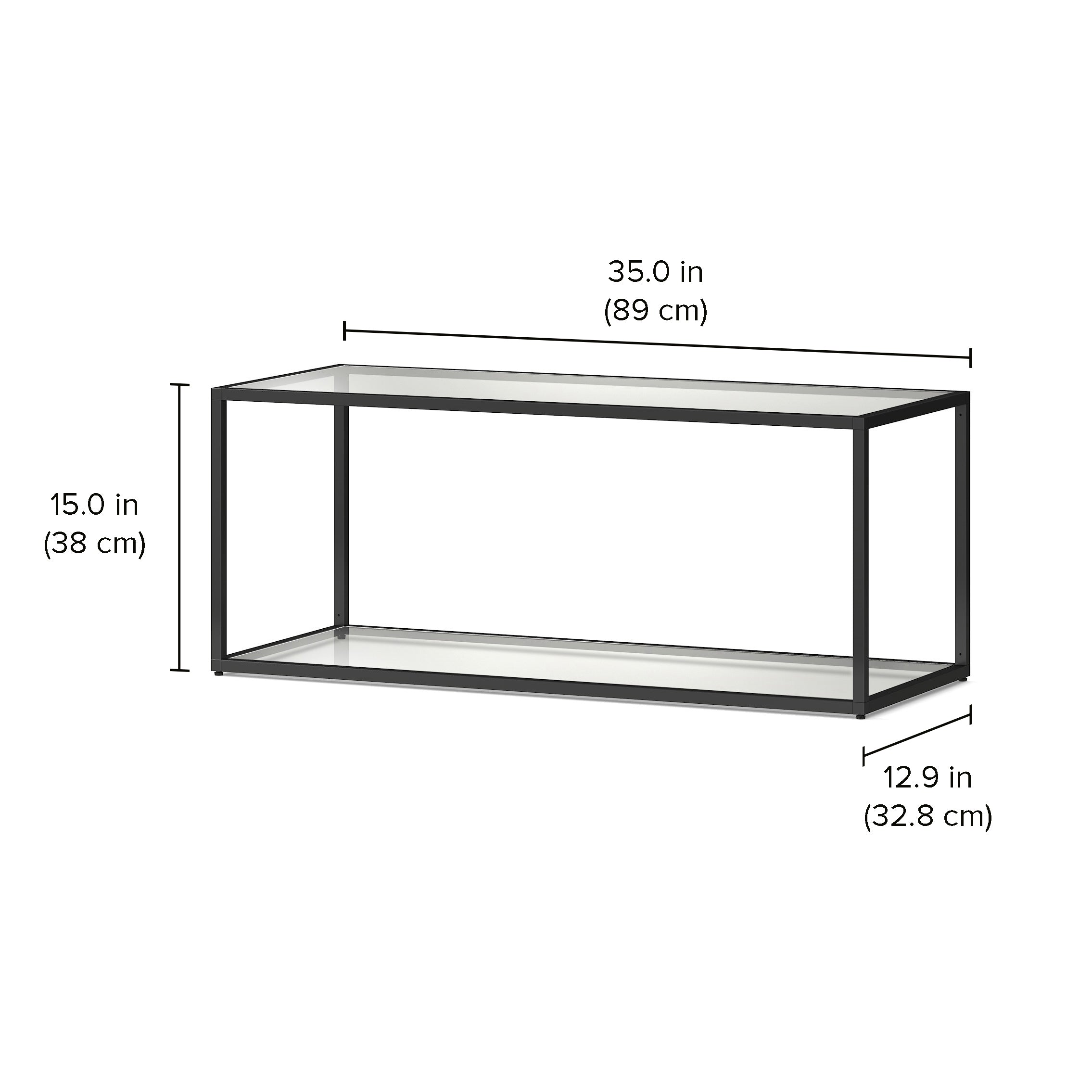 LIUM Decorative Wall Shelf XL 1x1 - Modern Floating Shelves for Living Room, Bedroom, Bathroom - Perfect for Displaying Books, Photos, and Home Decor