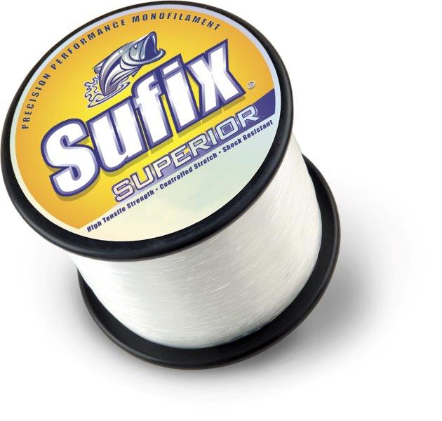 Sufix 2.2lb Spool Superior Monofilament Fishing Line - Strong & Durable for Freshwater & Saltwater Angling, Perfect for Bass, Trout, and Walleye Fishing