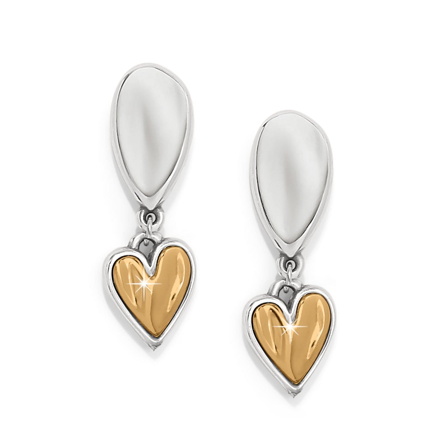 Cascade Heart Unity Post Drop Earrings - Sterling Silver Dangle Earrings for Women, Elegant Gift for Valentine's Day, Anniversary & Special Occasions | Perfect for Weddings, Date Nights & Formal Events