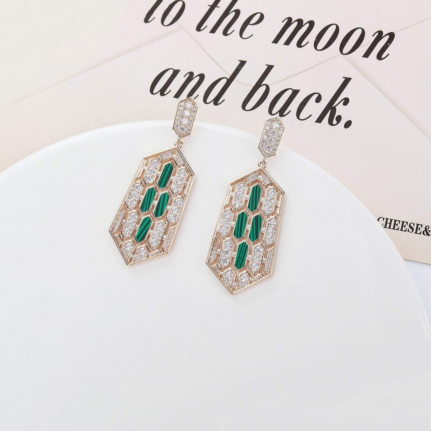 Trendy Cubic Zirconia Drop Earrings for Women - Elegant Bridal Wedding Jewelry Set, Dangle Earrings for Engagement Party, Anniversary Gift - Perfect for Formal Events & Special Occasions