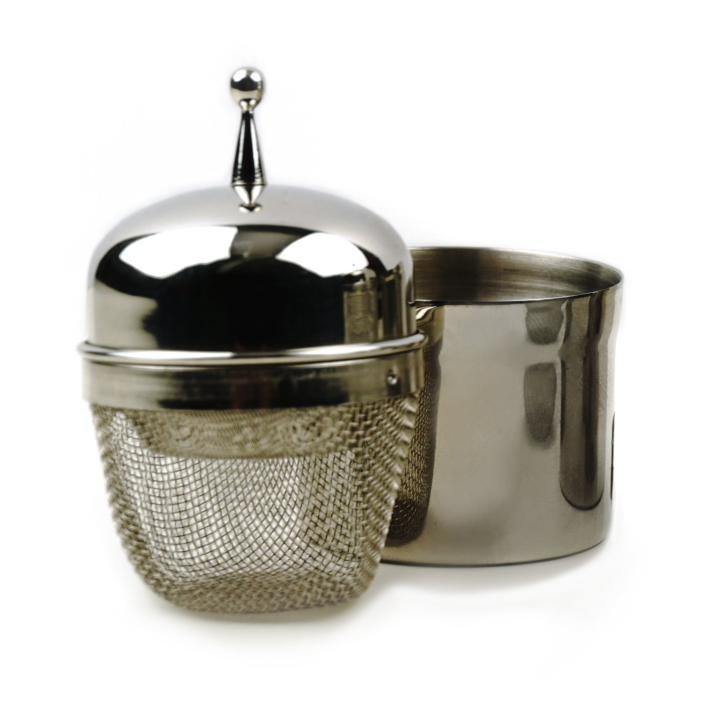 Premium Stainless Steel Tea Infuser - Large Mesh Floating Tea Ball with 0.5-Cup Capacity | Dishwasher Safe Tea Accessories | Perfect for Loose Leaf Tea Brewing at Home, Office or Travel