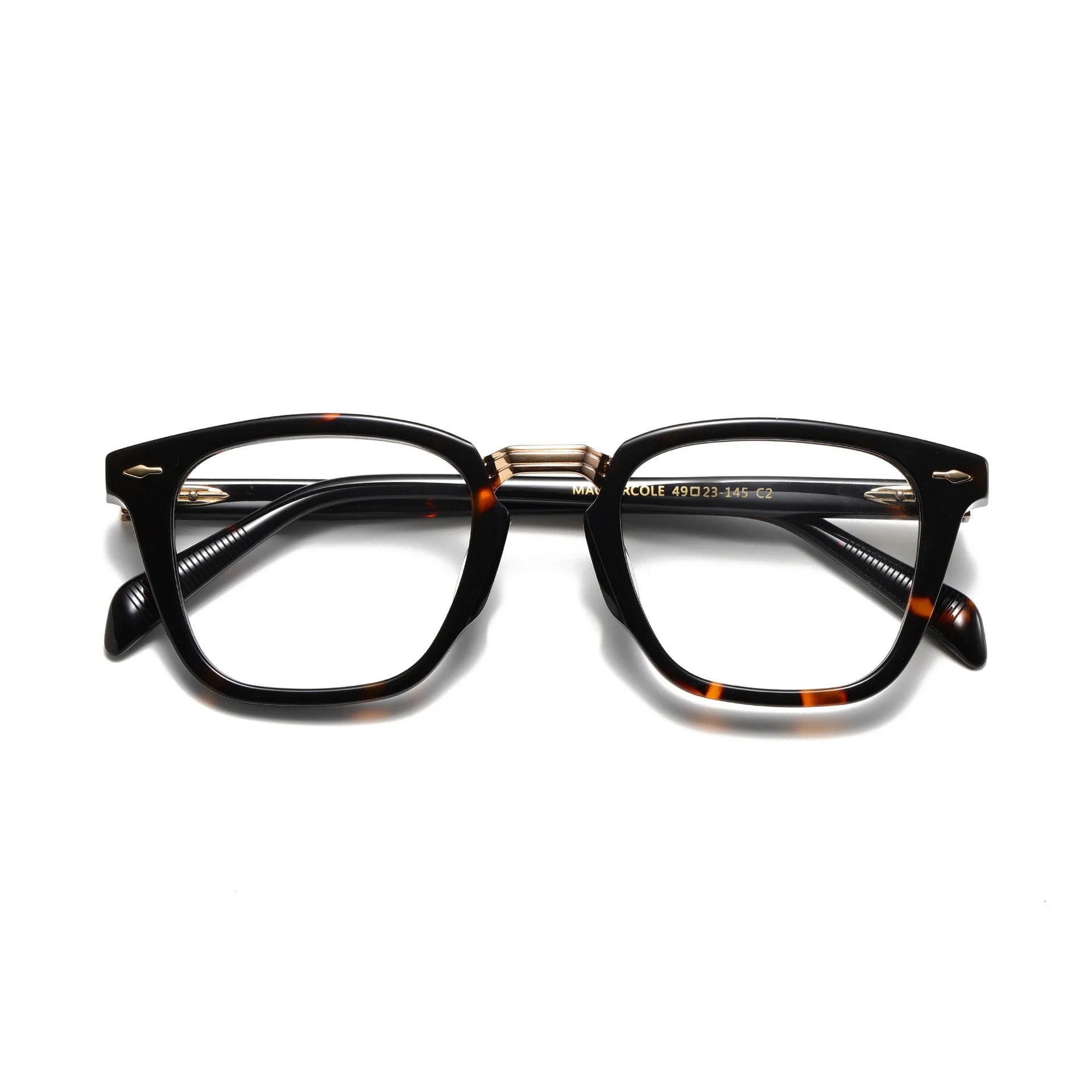 Aror Women's Full Rim Square Acetate Eyeglasses Frame 413001 - Stylish & Lightweight for Work, Reading & Everyday Wear