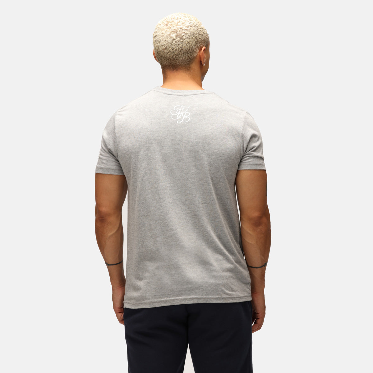 Premium TKB Men's Grey Tri-Blend T-Shirt - Soft & Comfortable Casual Tee for Everyday Wear, Gym, and Outings