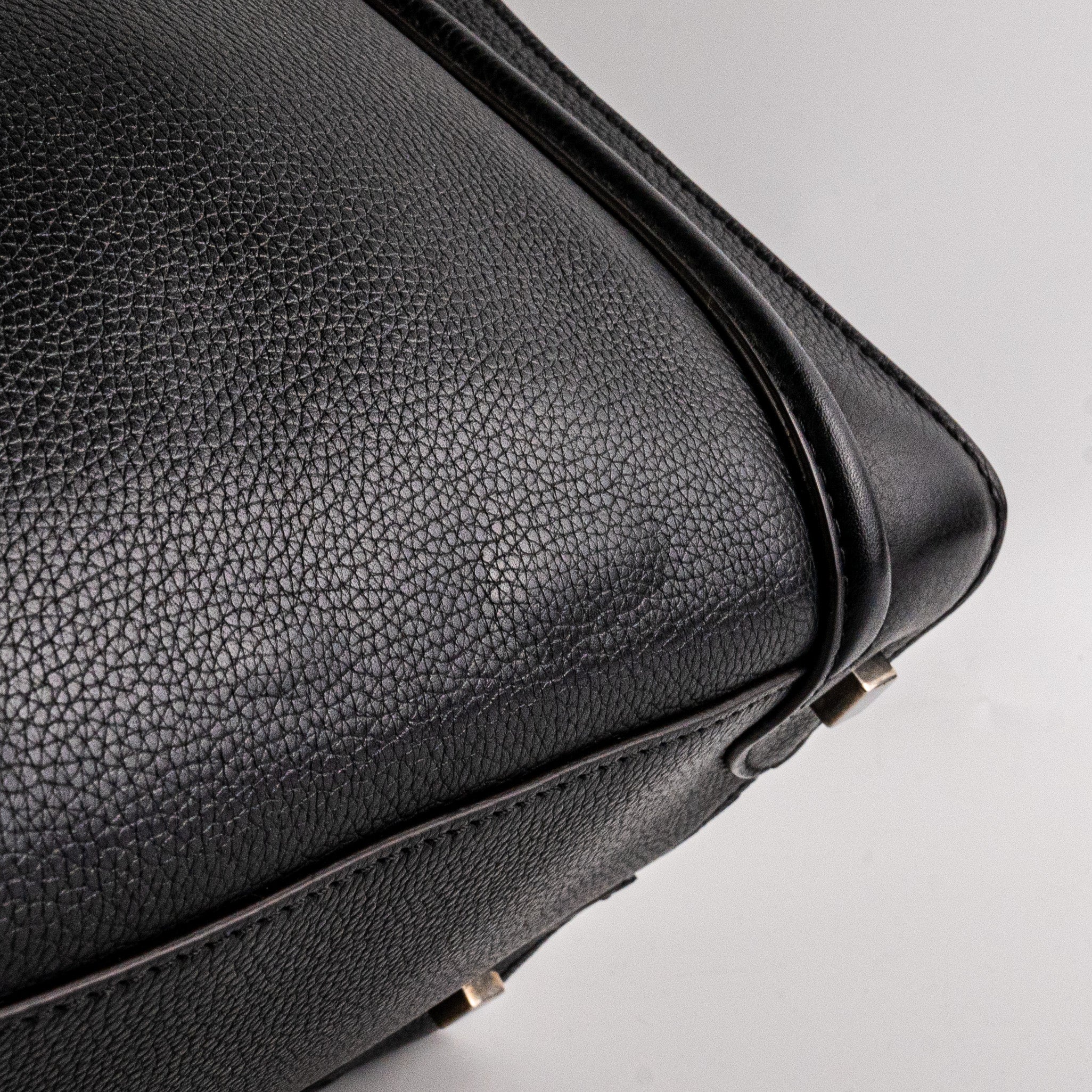 Celine Luggage Mini Black Leather Tote Bag for Women - Stylish Handbag for Work, Travel & Everyday Use