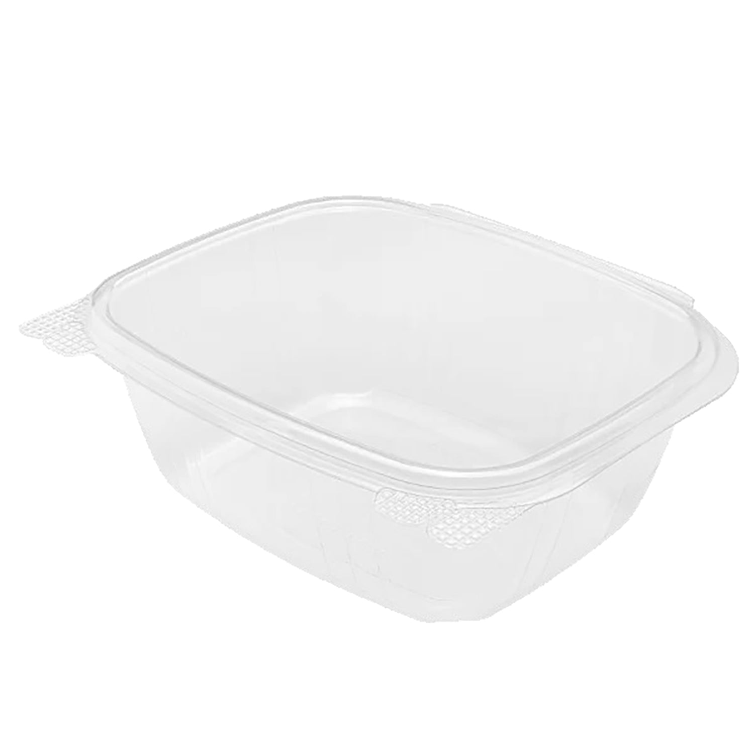 Deli PET Hinged Containers 32 oz (100 Count) - BPA-Free Plastic Food Storage Containers with Lids for Meal Prep, Leftovers & Restaurant Takeout