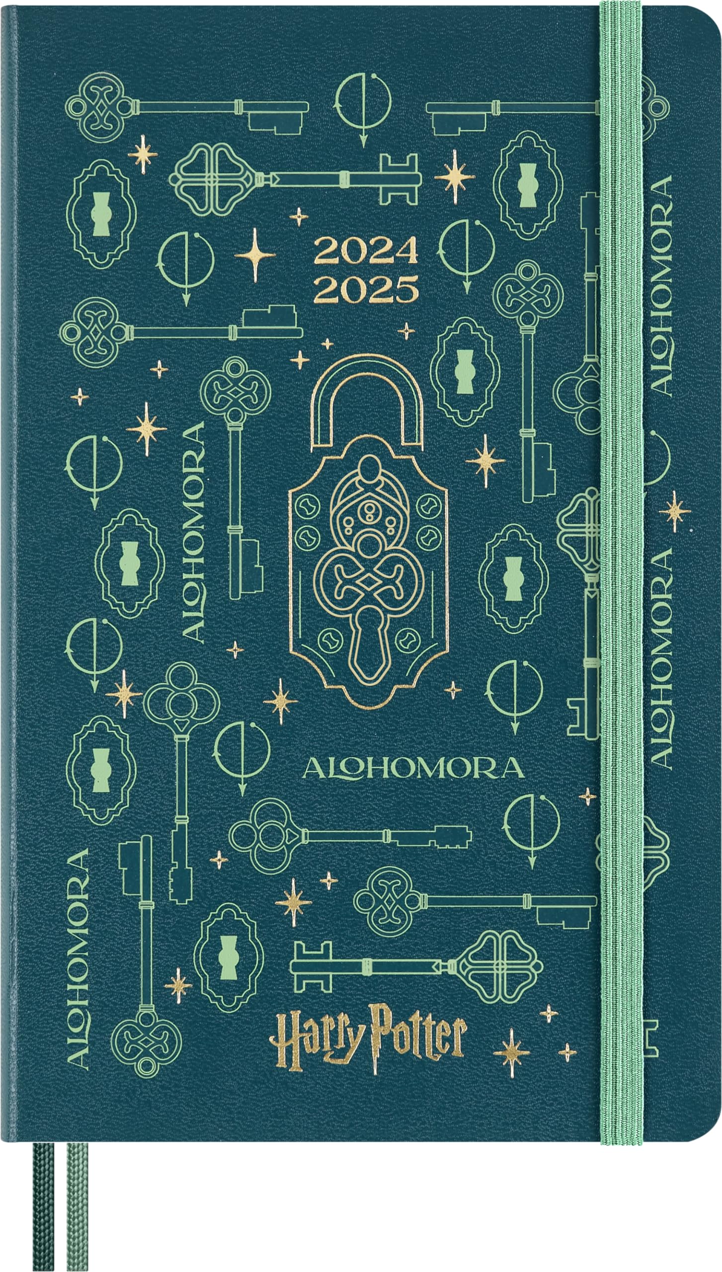 Moleskine Harry Potter 2024-2025 Weekly Planner - Limited Edition Alohomora Spell Glow-in-the-Dark Cover, Hard Cover Large 5