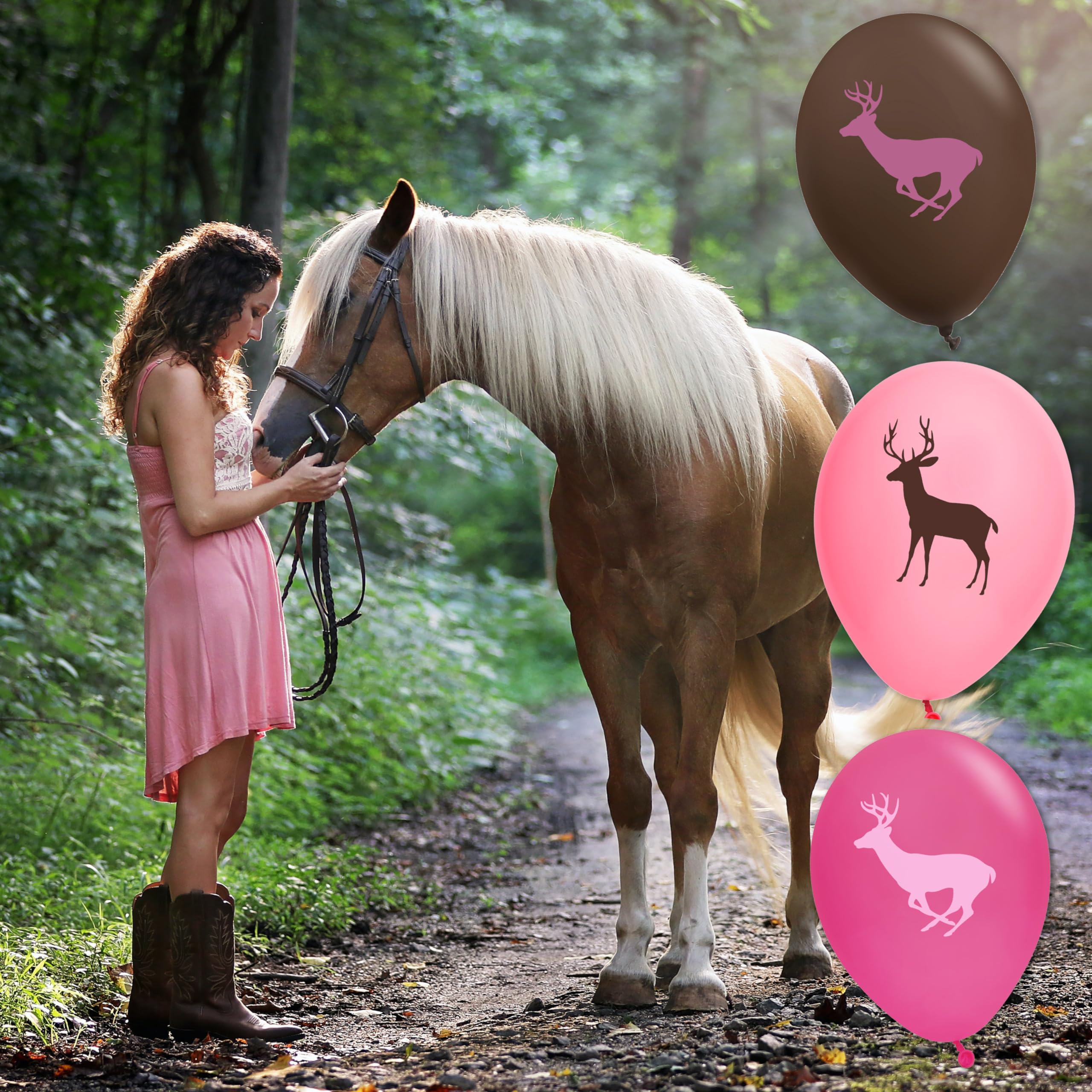 Havercamp Pink Camo Party Balloons - Pack of 6 | 12 Inch Latex Balloons for Bridal Showers, Bachelorette Parties, Baby Showers & Mother's Day Celebrations | Perfect for Indoor Decorations & Outdoor Picnics