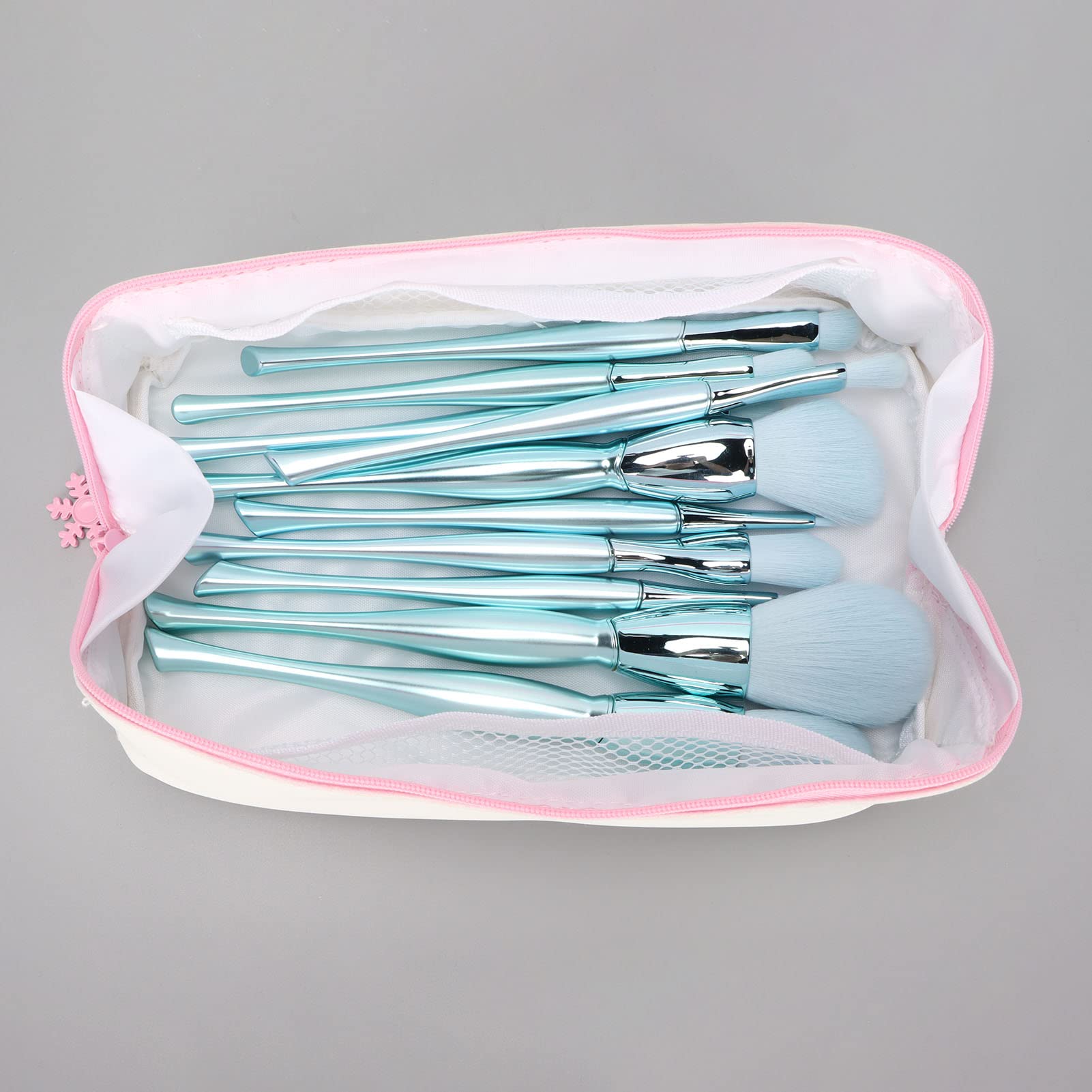 EXCLUZO Professional 10-Piece Makeup Brush Set - Soft Blush Brush, Foundation, Eyeshadow & Powder Brushes for Flawless Daily Makeup | Perfect for Home, Travel & Professional Makeup Artists