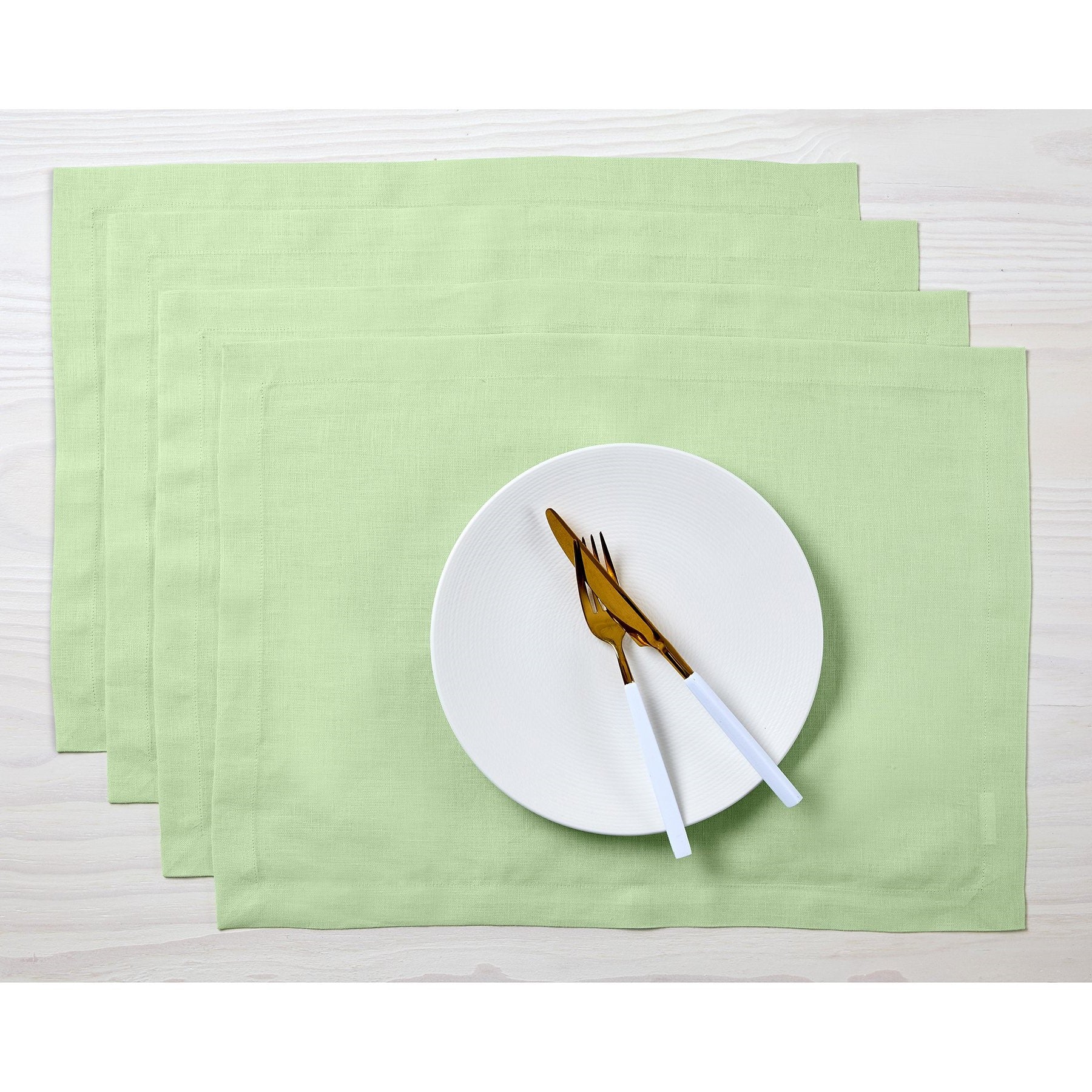 Premium Fete Placemats Set of 6 - Waterproof & Washable Table Mats for Dining - Elegant Home Decor for Parties, Holidays & Everyday Use