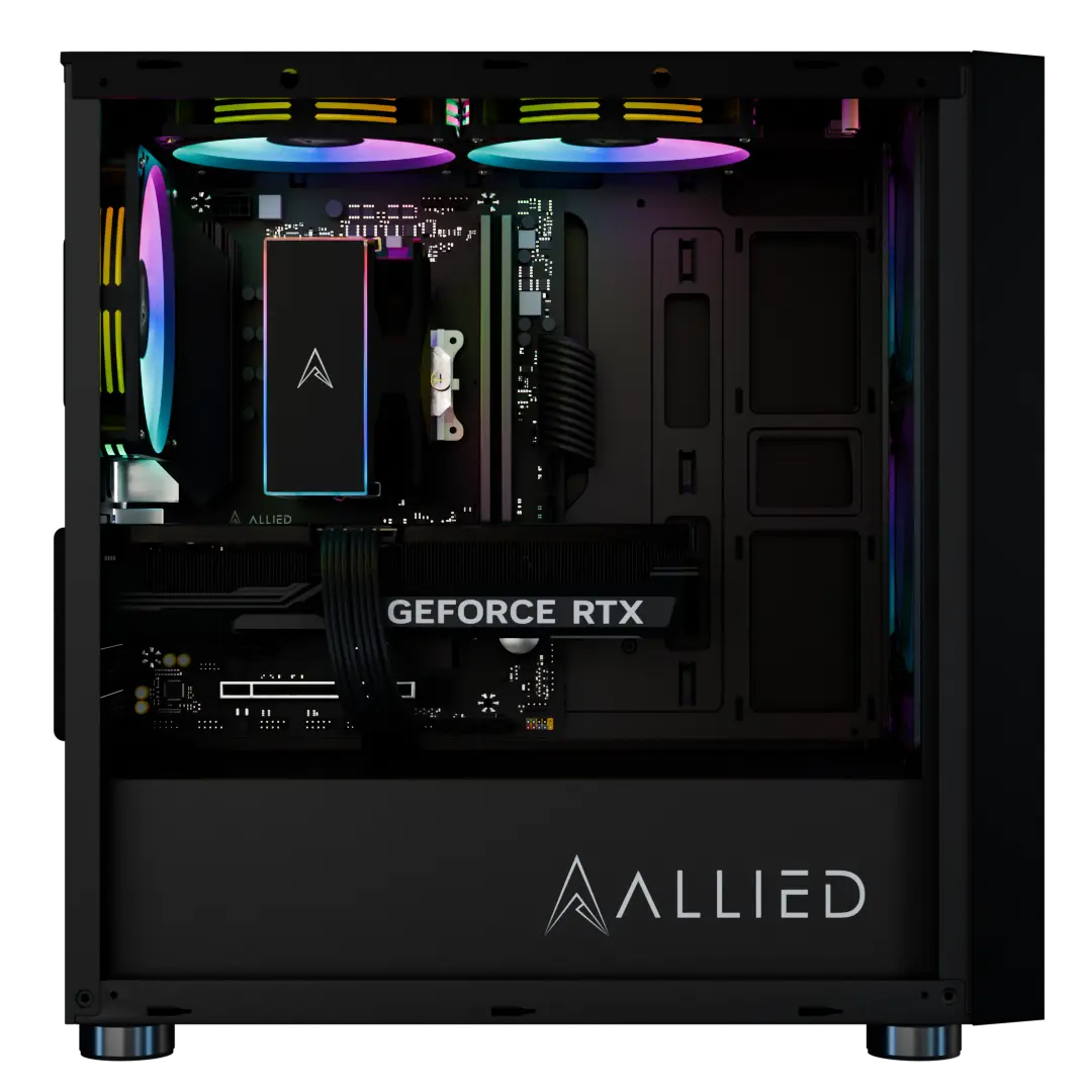 Allied Stinger RTX 4060 Ti Gaming PC - Intel Core i5 12400F Processor, 16GB RAM, 1TB SSD, Windows 11 (Black) | High Performance Desktop Computer for 4K Gaming, Streaming & Content Creation