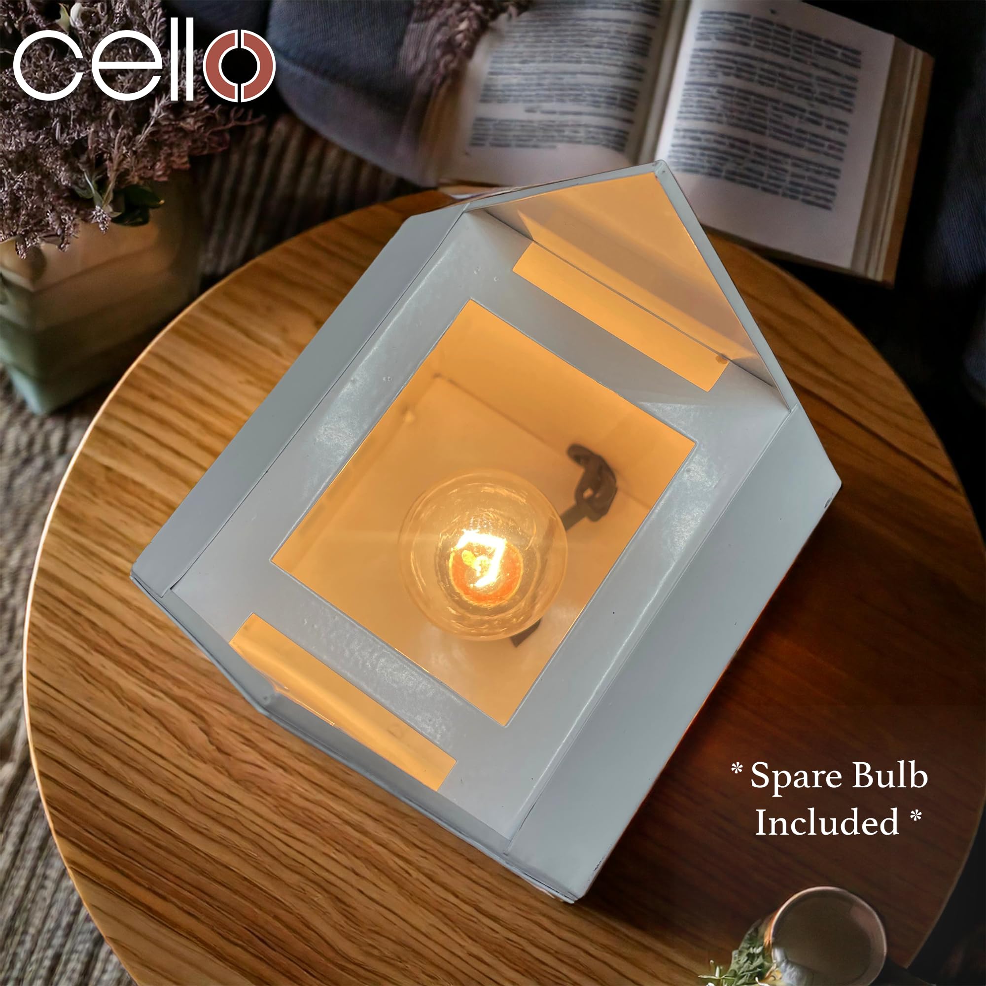 Cello Mayfair House Electric Wax Warmer - Black & White Aromatherapy Wax Melter for Home, Office & Spa Relaxation