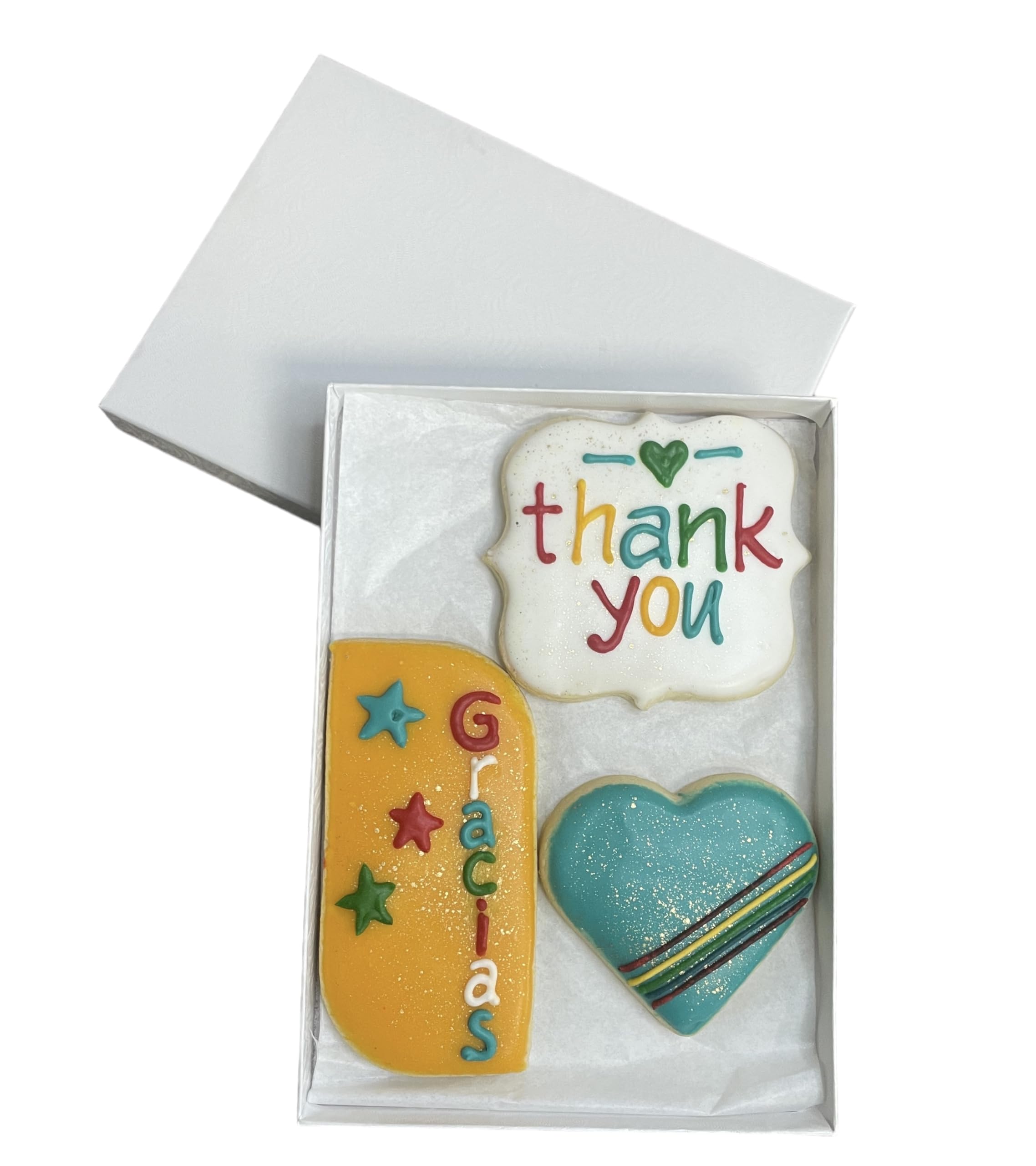 Handmade Thank You Sugar Cookies - Decorated Gift Box for Holidays, Parties & Appreciation Gifts | Perfect for Birthdays, Weddings & Corporate Events