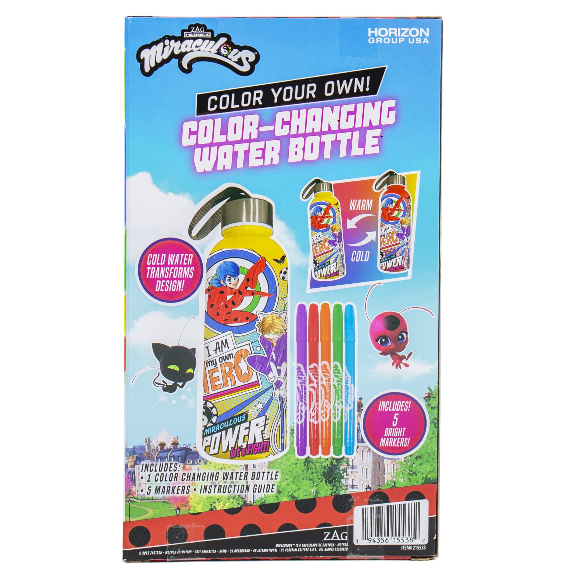 Miraculous Color-Changing Water Bottle DIY Kit for Kids 6+ | Fun Outdoor Activity