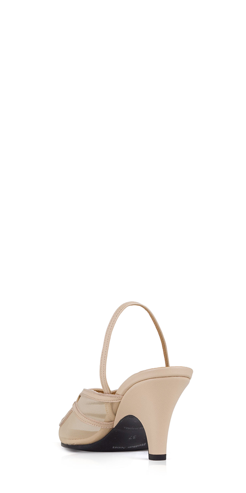 Gib Slingback Heels for Women - Comfortable Beige Sandals with Adjustable Strap | Perfect for Summer, Weddings & Office Wear