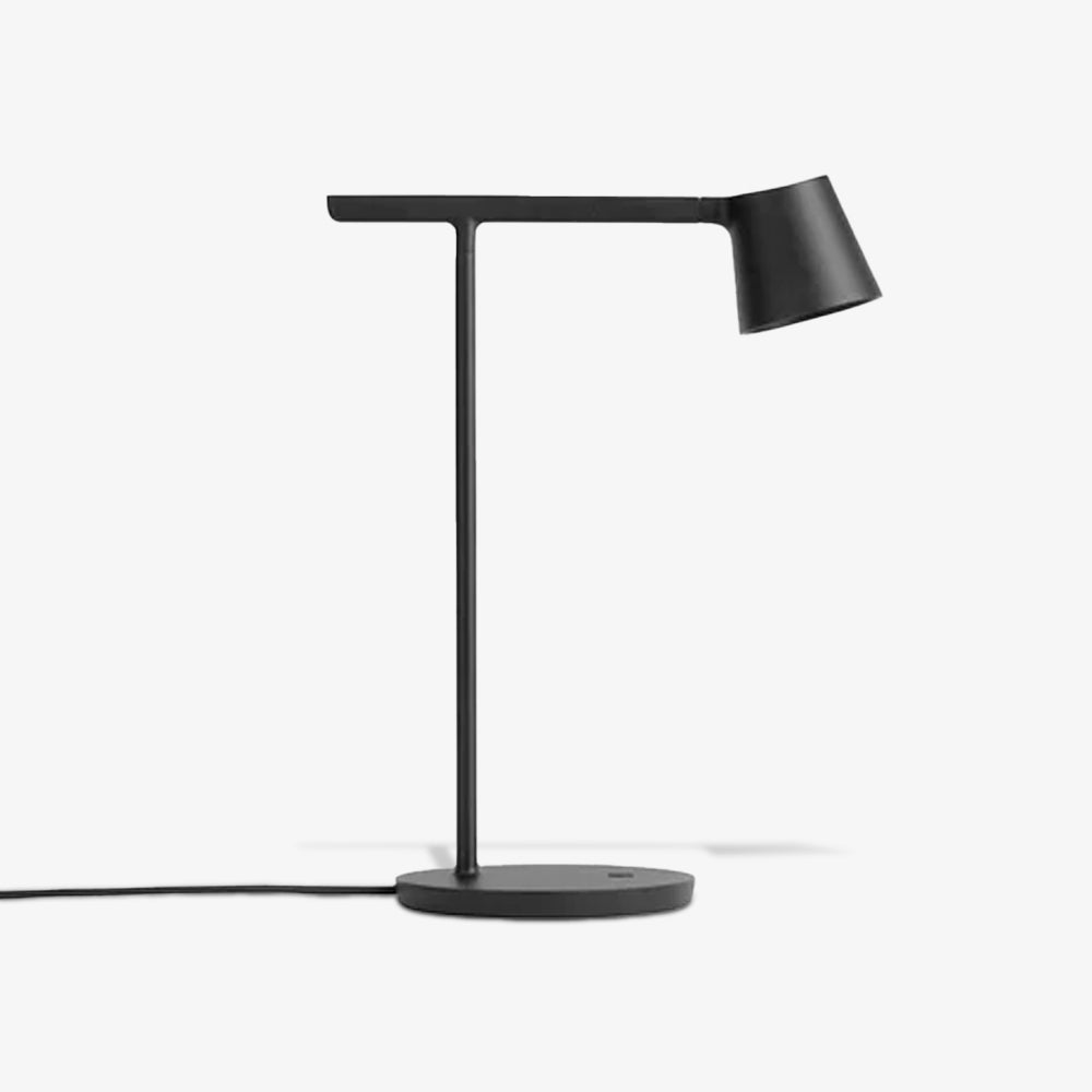 Modern Tip Table Lamp - Adjustable LED Desk Light for Home Office, Bedroom & Study - Warm White & Cool White Dimmable Reading Light with USB Port