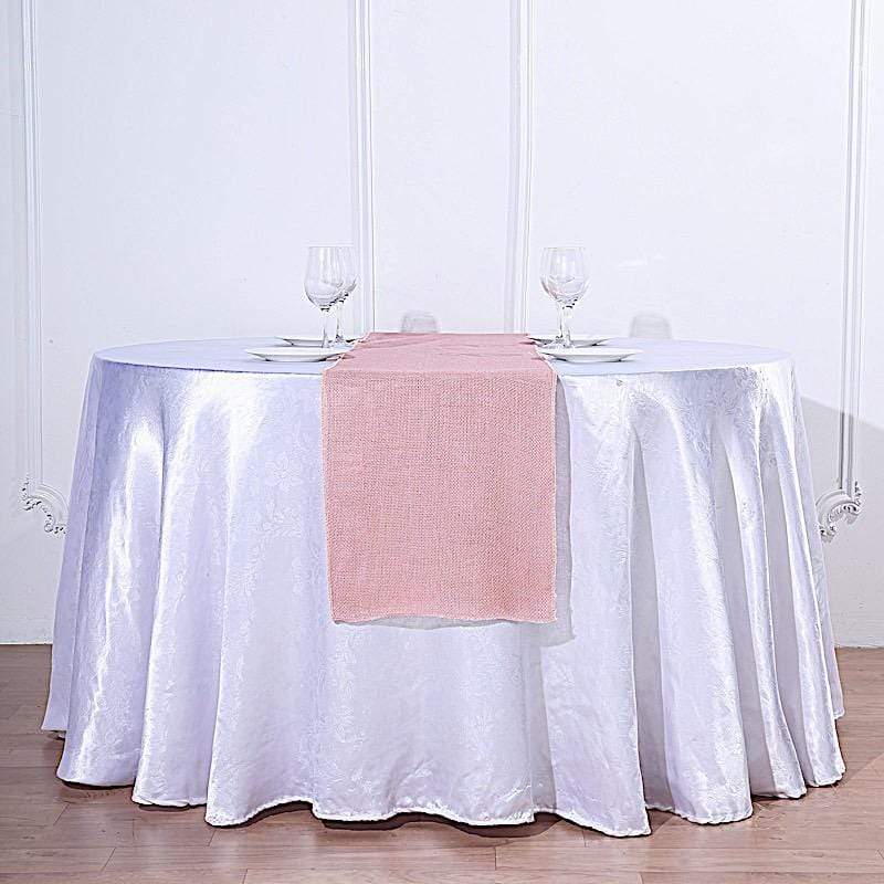14x108 Burlap Table Runner for Weddings - Rustic Wedding Decor, Party Table Cover, Farmhouse Dining Decor - Perfect for Wedding Receptions, Bridal Showers & Rustic Events