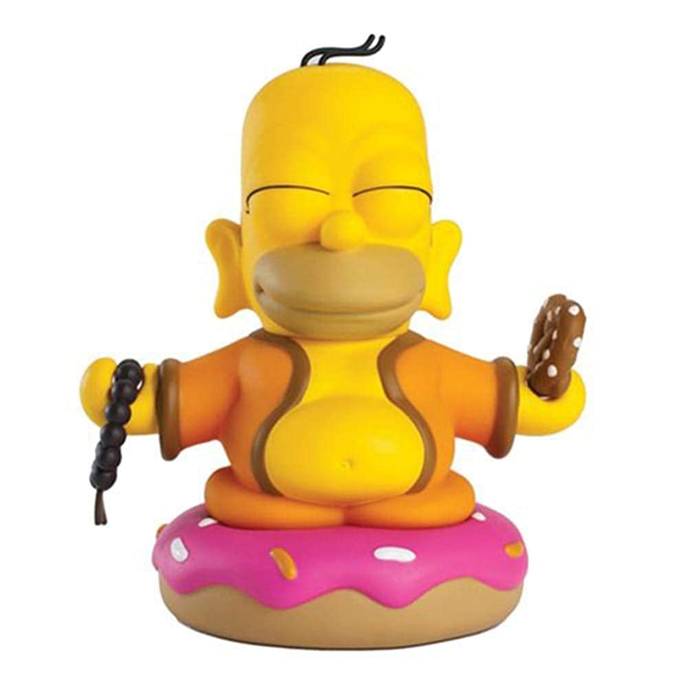 Kidrobot The Simpsons Homer Buddha Mini Figure - Collectible Toy for Fans, Perfect for Home Decor, Office Display & Gift Giving