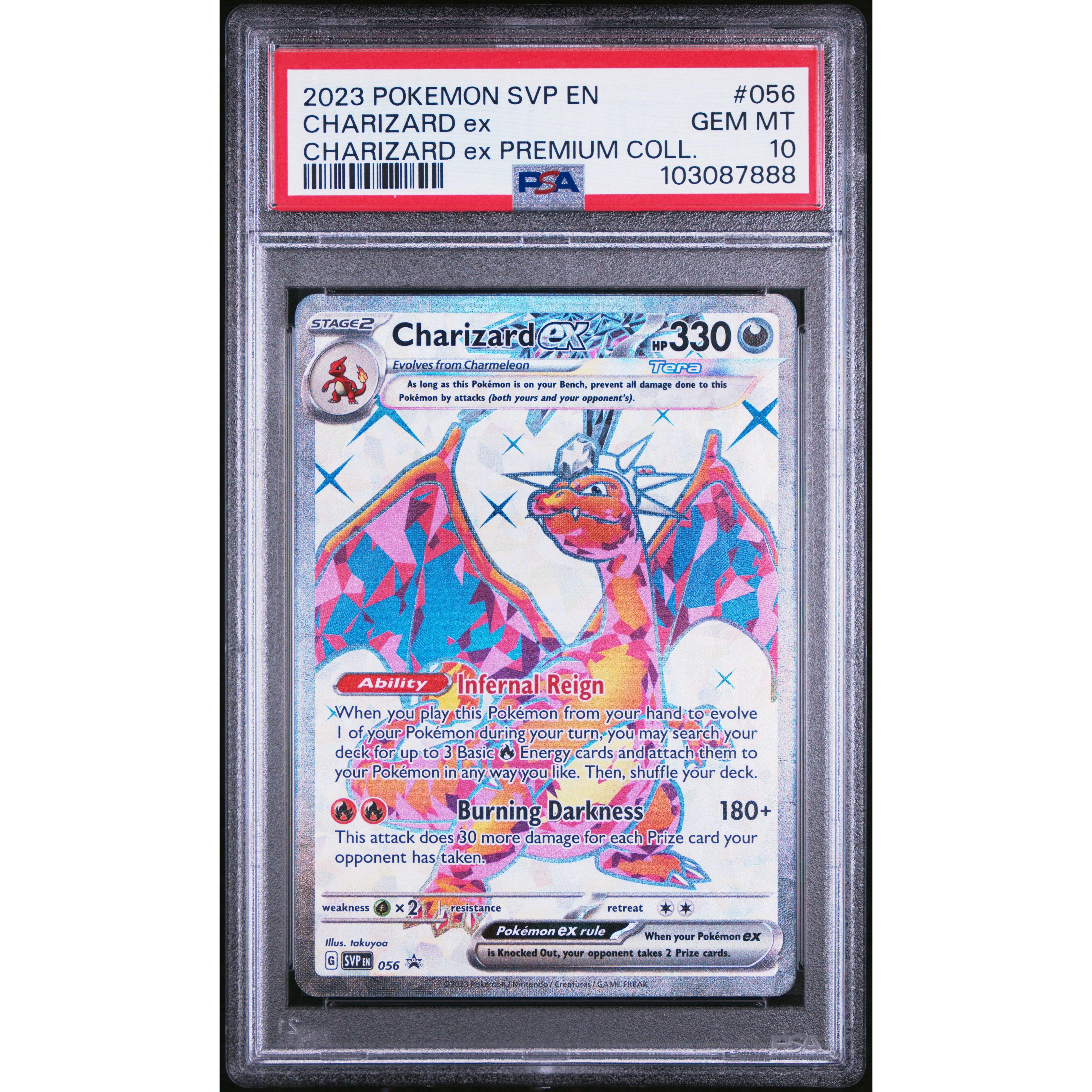 2031 Pokemon Scarlet & Violet Promo Charizard EX SVP056 PSA 10 Graded Card - Rare Collectible for Trading Card Game (TCG) Players & Pokemon Fans
