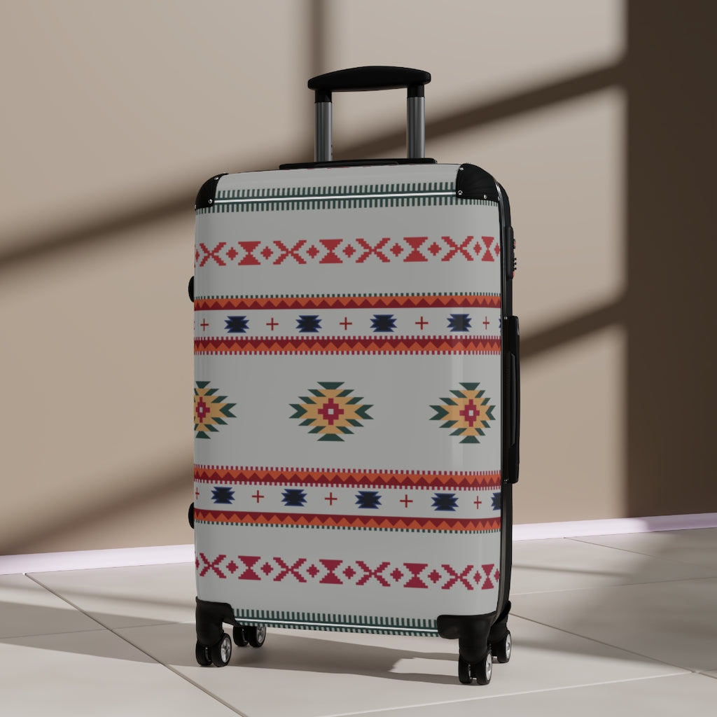 Gray Sahara Cabin Suitcase - Lightweight Carry On Luggage with Spinner Wheels for Air Travel & Weekend Getaways