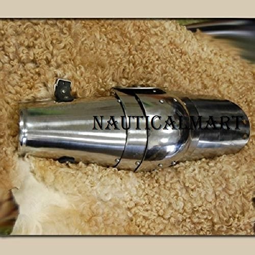 Medieval Iron Steel Arm Guard - Authentic Knight Armor Protection for LARP, Cosplay & Renaissance Fairs | Durable Gauntlet for SCA Combat & Historical Reenactments