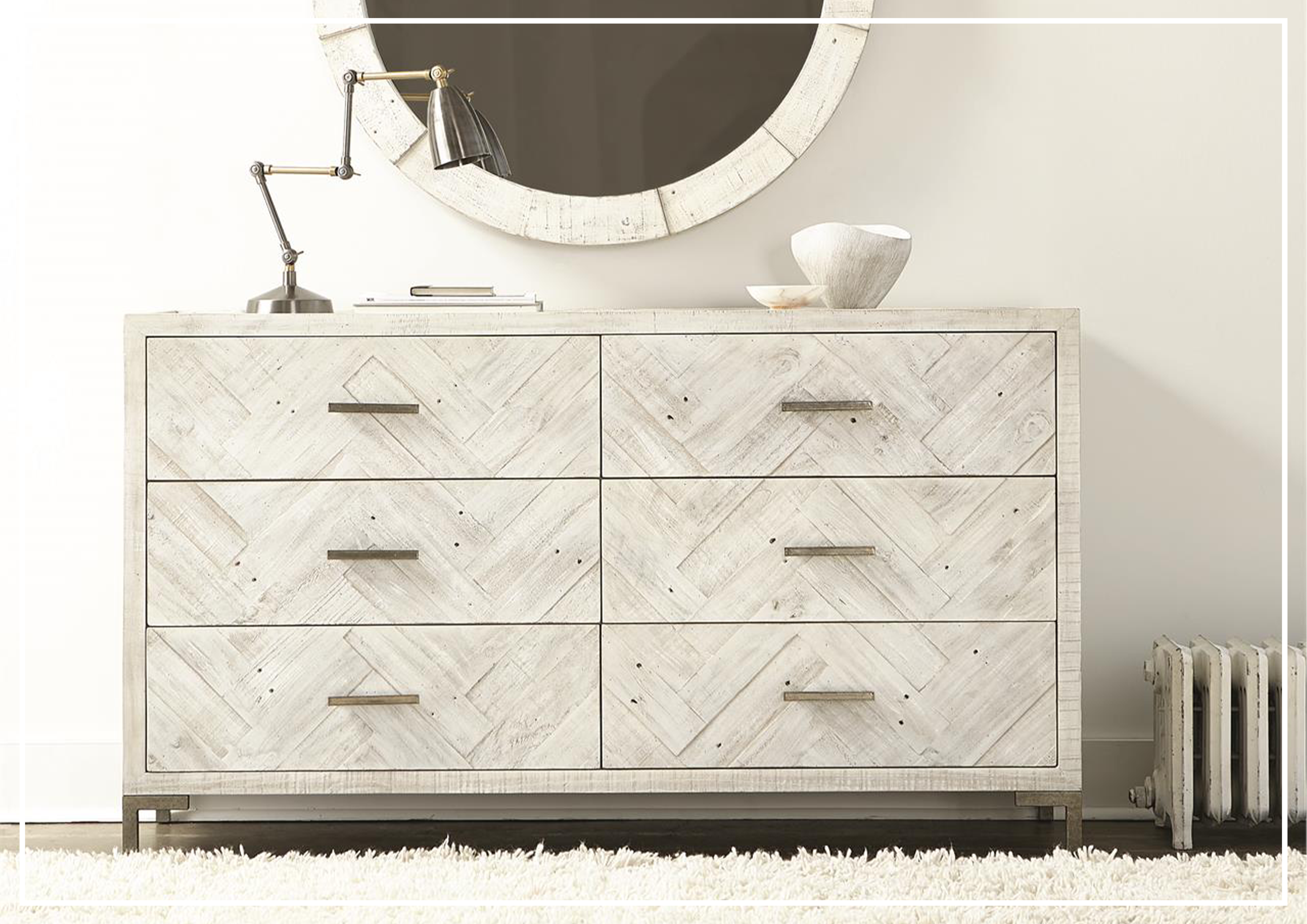 Bernhardt Macauley 6-Drawer Solid Wood Dresser - Stylish Bedroom Storage for Clothes, Linens & Accessories | Perfect for Master Bedroom, Guest Room & Dorm Organization