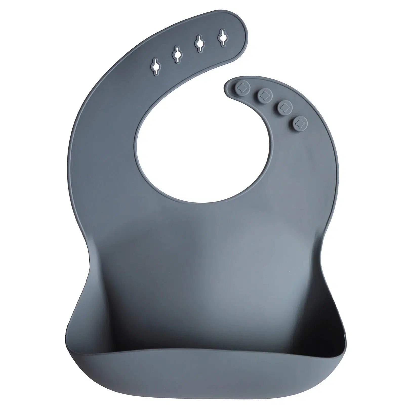 Mushie Silicone Baby Bib - Soft, Durable & Easy Clean for Infants & Toddlers - Perfect for Mealtime, Feeding & Messy Play - Tradewinds Design