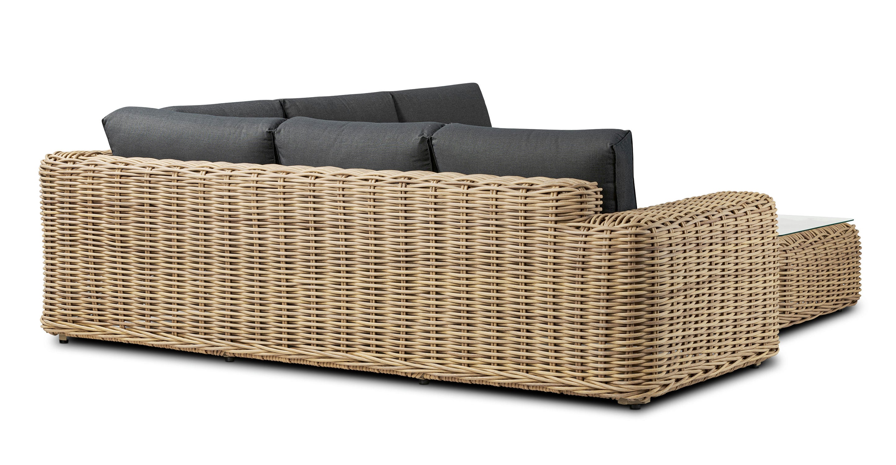 Modern Puglia Corner Sectional Sofa Set with Coffee Table - Comfortable L-Shaped Couch for Living Room, Lounge & Family Room - Perfect for Small Spaces & Home Decor