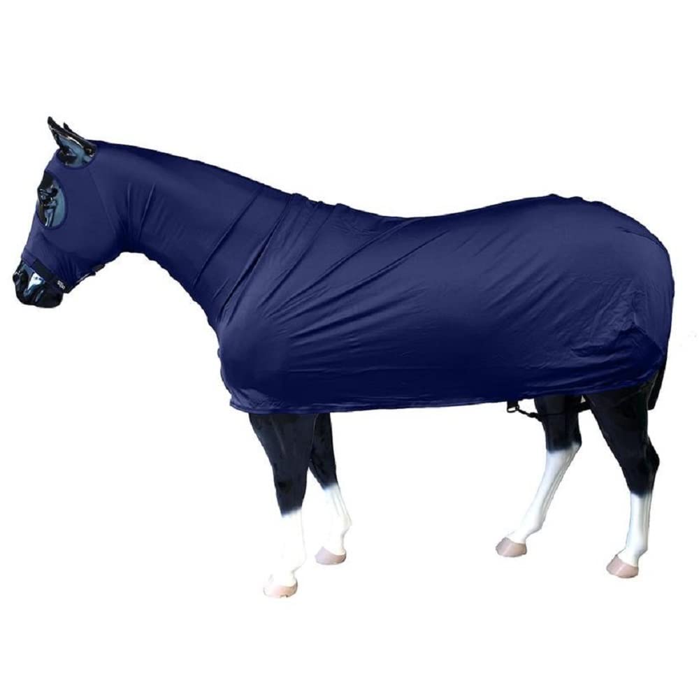 Premium Small Solid Navy Full Body Horse Blanket - Comfortable & Durable for Riding, Training, and Cold Weather Protection