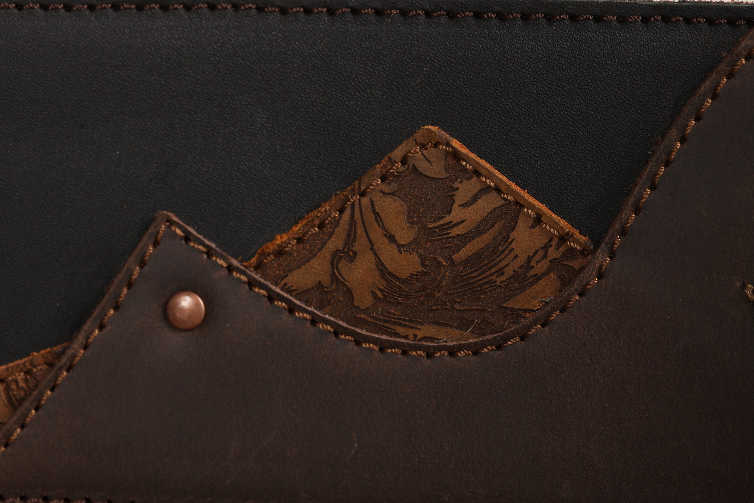 Premium Shadowlands Full Grain Leather Guitar Strap - 3