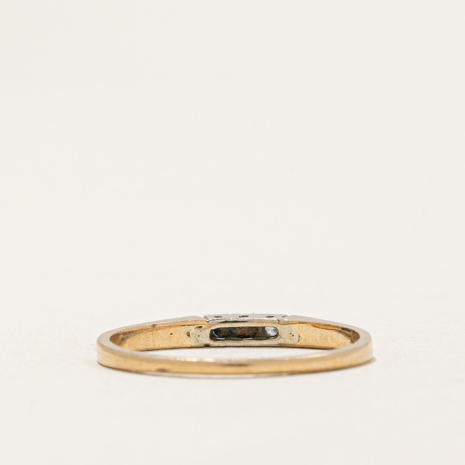 Three Stone Diamond Ring 0.03ctw Size 6 for Women - Elegant Wedding Band, Anniversary Gift, or Everyday Jewelry