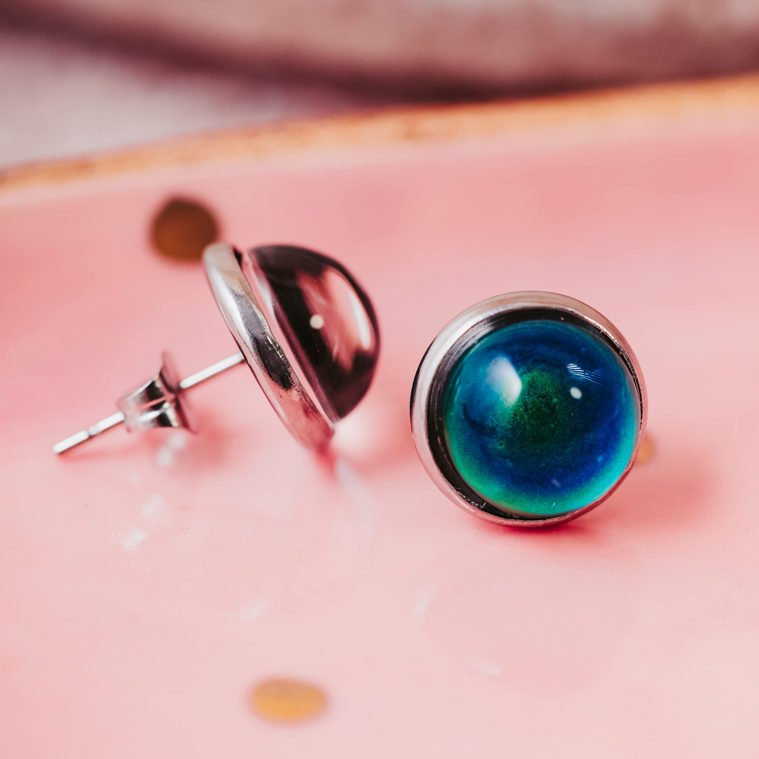 Color Changing Mood Earrings - Thermal Reactive Jewelry That Shifts with Temperature | Perfect for Parties, Gifts & Self-Expression