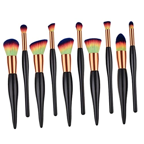 10-Piece Soft Makeup Brush Set for Eyeshadow, Foundation & Blush - Professional Cosmetic Brush Kit for Flawless Makeup Application - Perfect for Daily Use, Travel & Professional Makeup Artists