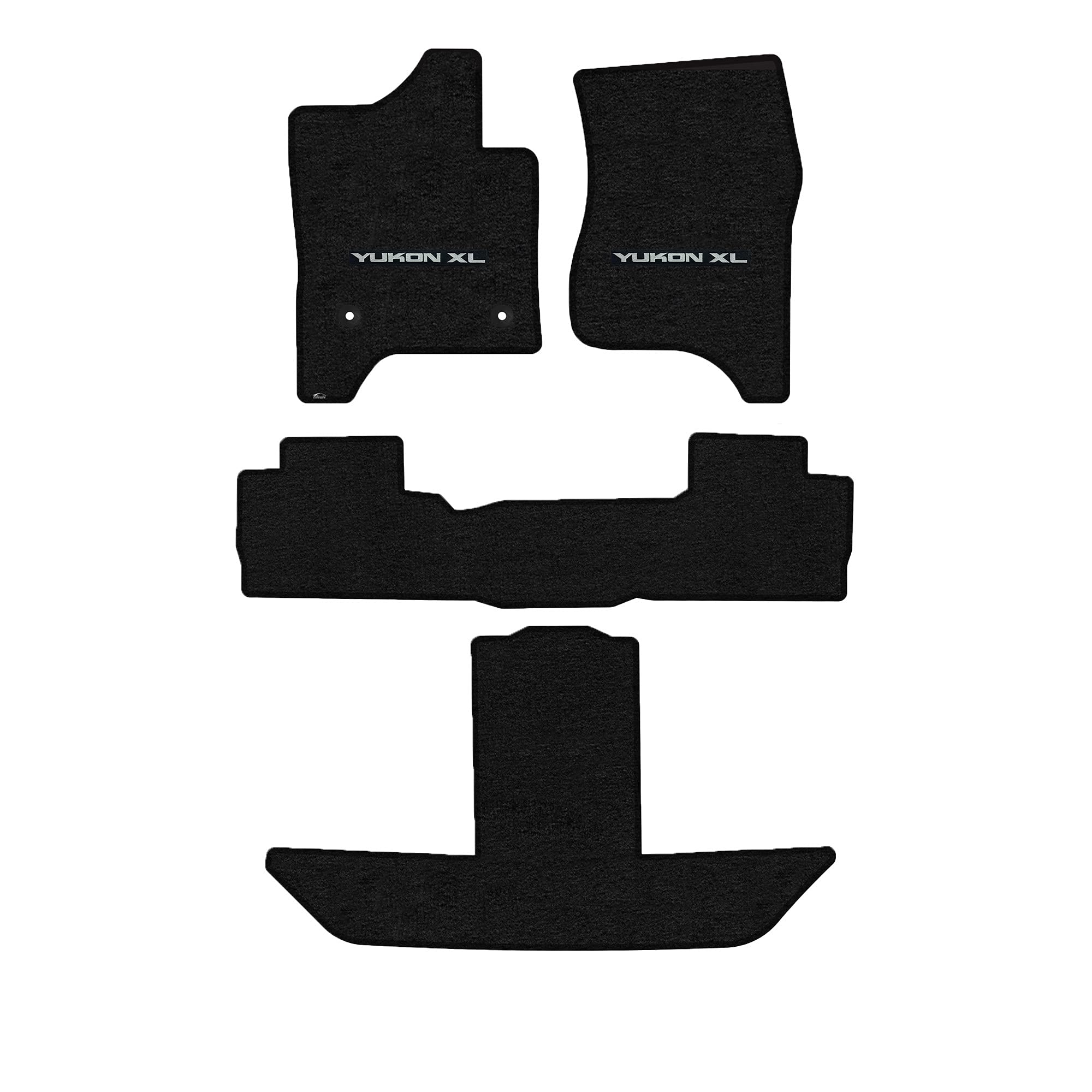 Premium Custom-Fit Carpeted Floor Mats for GMC Yukon XL/Denali XL (2015-2020) - 4-Piece Set in Charcoal - Luxury Car Floor Liners with Captain Chairs Design | Perfect for Road Trips, Daily Commutes & Vehicle Protection