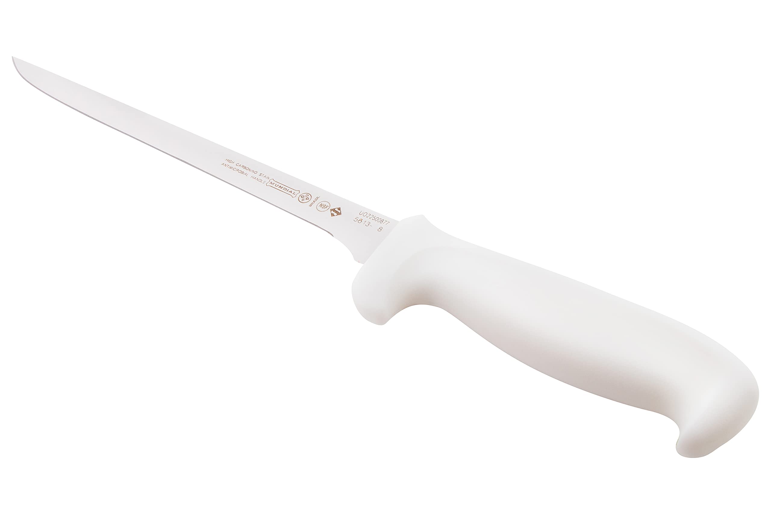 Premium Mundial 5600 Series 8-Inch Fillet Knife with Ergonomic White Handle - Perfect for Fish Cleaning, Cooking & Outdoor Activities