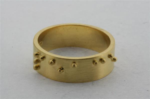 Braille Ring for Women - Gold Plated Peace Symbol Jewelry - Perfect for Gifts, Daily Wear & Special Occasions