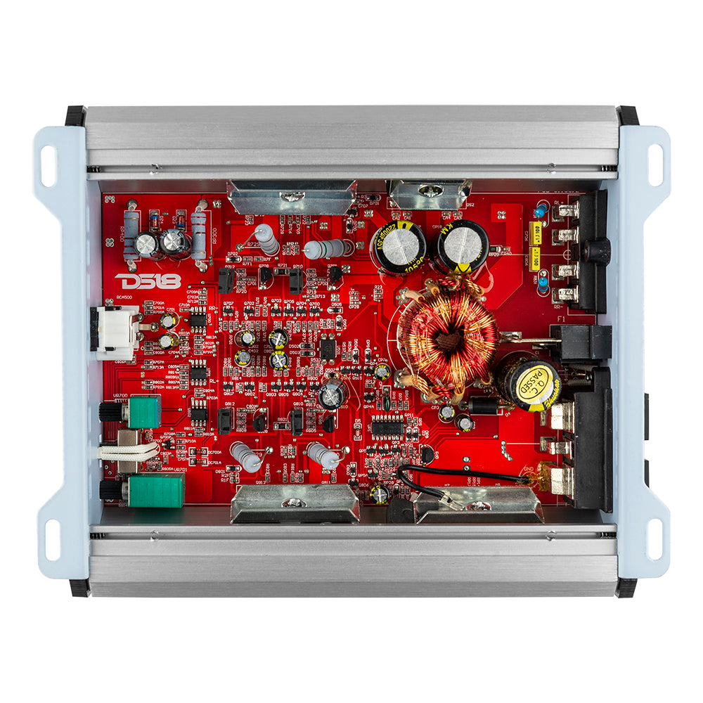 DS18 SELECT S 1100.2 Class AB 2 Channel Car Amplifier - 1800W High Power Full Range Audio Amp for Car Stereo System - Perfect for Car Audio Upgrades and Bass Enhancement
