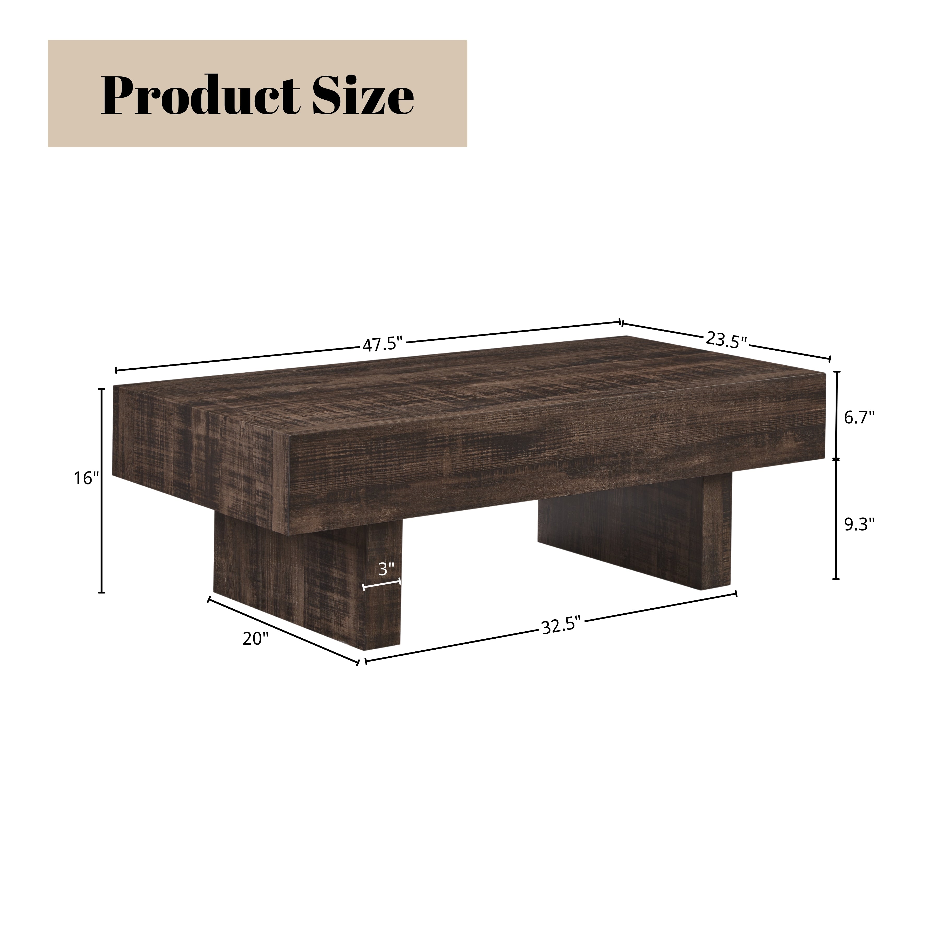Modern Round Coffee Table - Athens Contemporary Accent Table for Living Room, Sofa & Lounge - Solid Wood Mid-Century Design for Home Decor