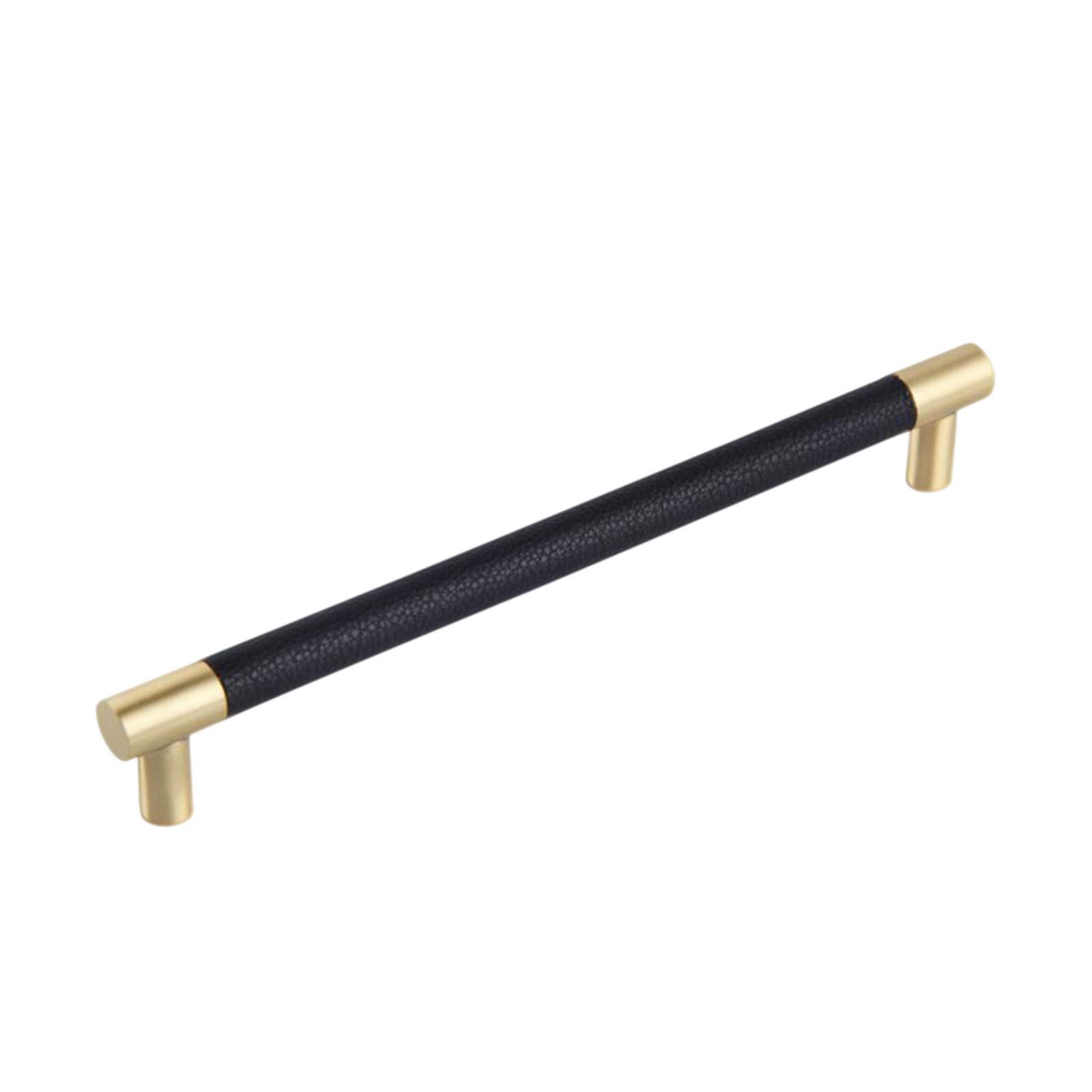Black Brushed Brass Drawer Pulls - 7 9/16