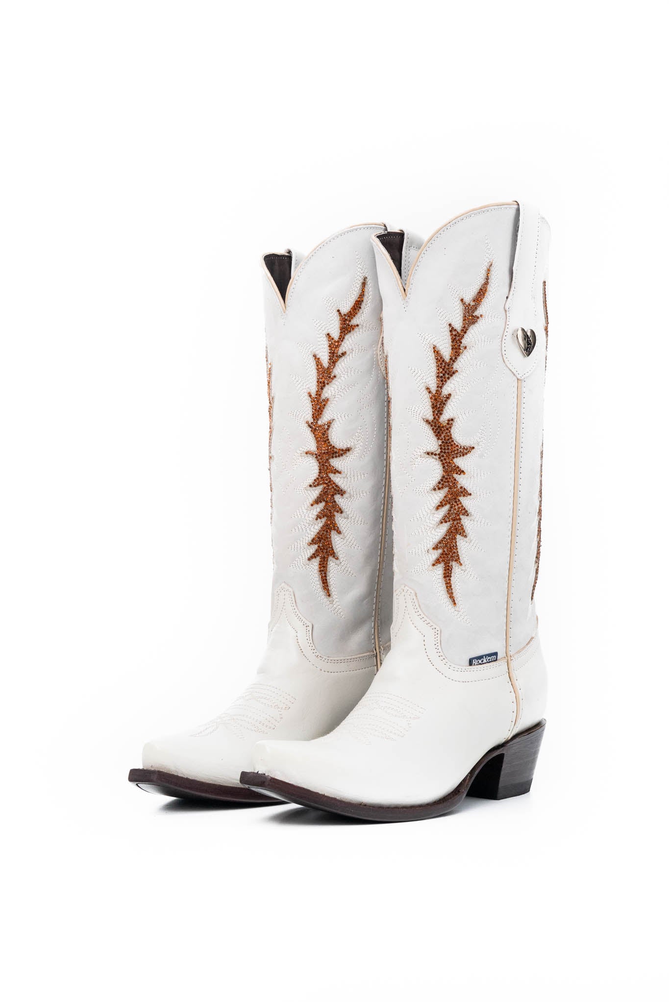 Marisol Mid-Calf Snip Toe Cowgirl Boots for Women - Western Ankle Booties with Vintage Distressed Leather - Perfect for Country Music Festivals & Rodeo Events