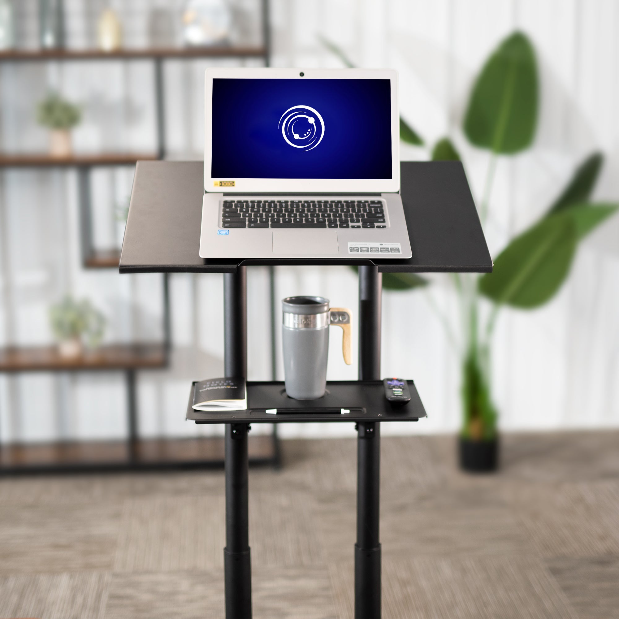 24-in-1 Multi-Purpose Mobile Podium Stand with Wheels - Perfect for Presentations, Lectures, and Trade Shows