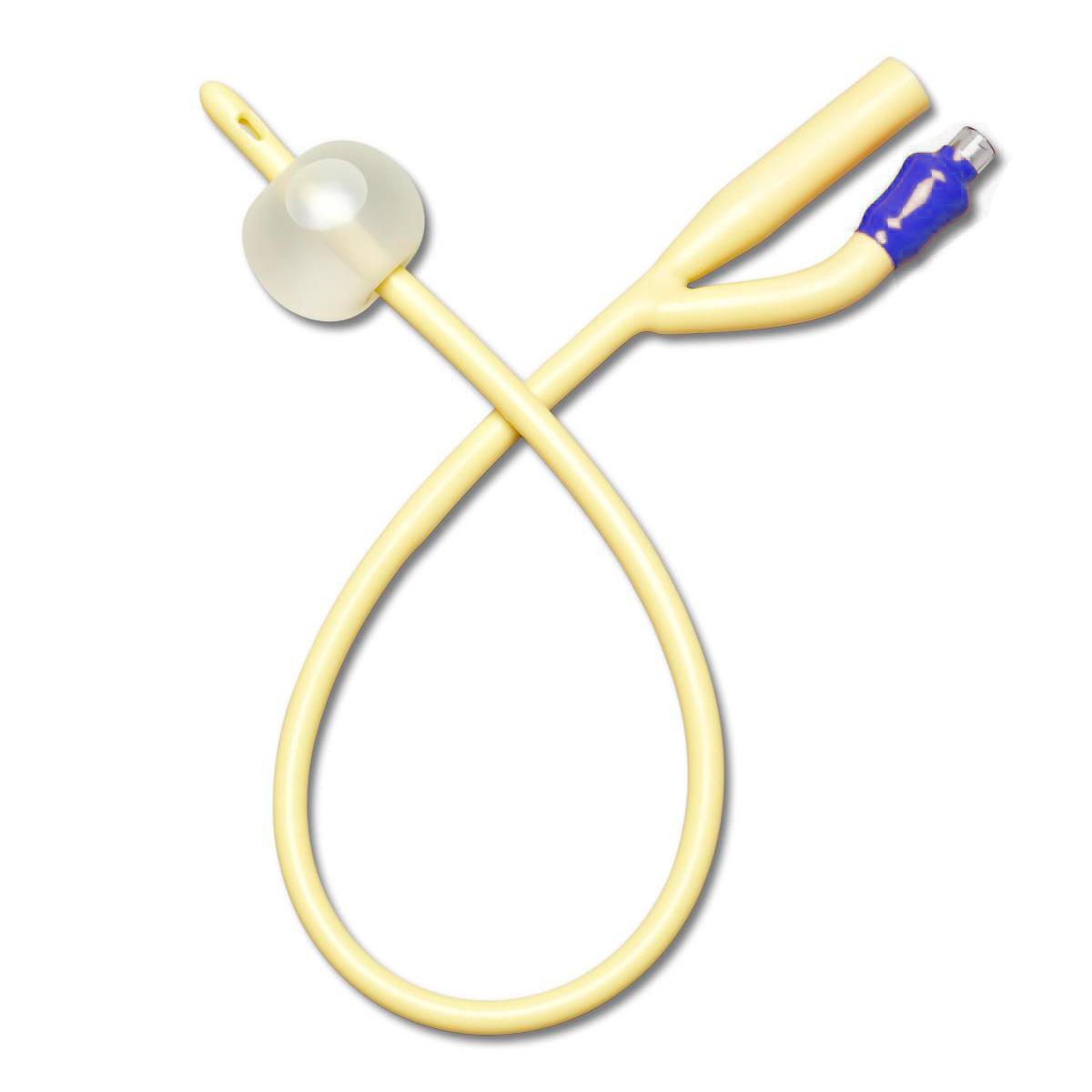 Premium Silicone Elastomer Coated Latex Foley Catheter - Medline Brand - Available in All Sizes for Hospital, Home & Clinical Use