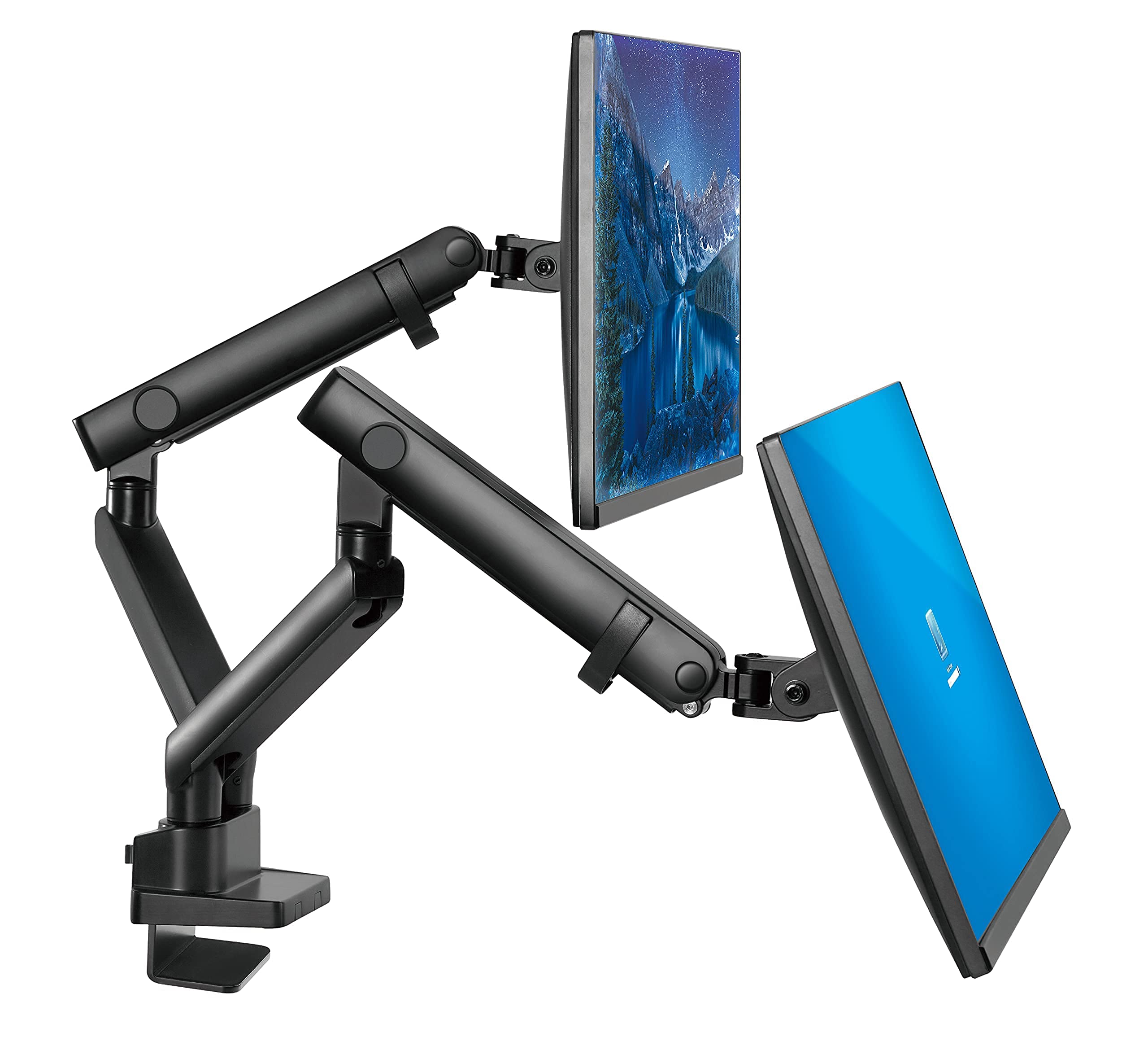 Dual Monitor Stand for 2 Screens - Adjustable VESA Mount Monitor Arm up to 32 Inch - Ergonomic Desk Mount for Home Office, Gaming Setup & Workstation