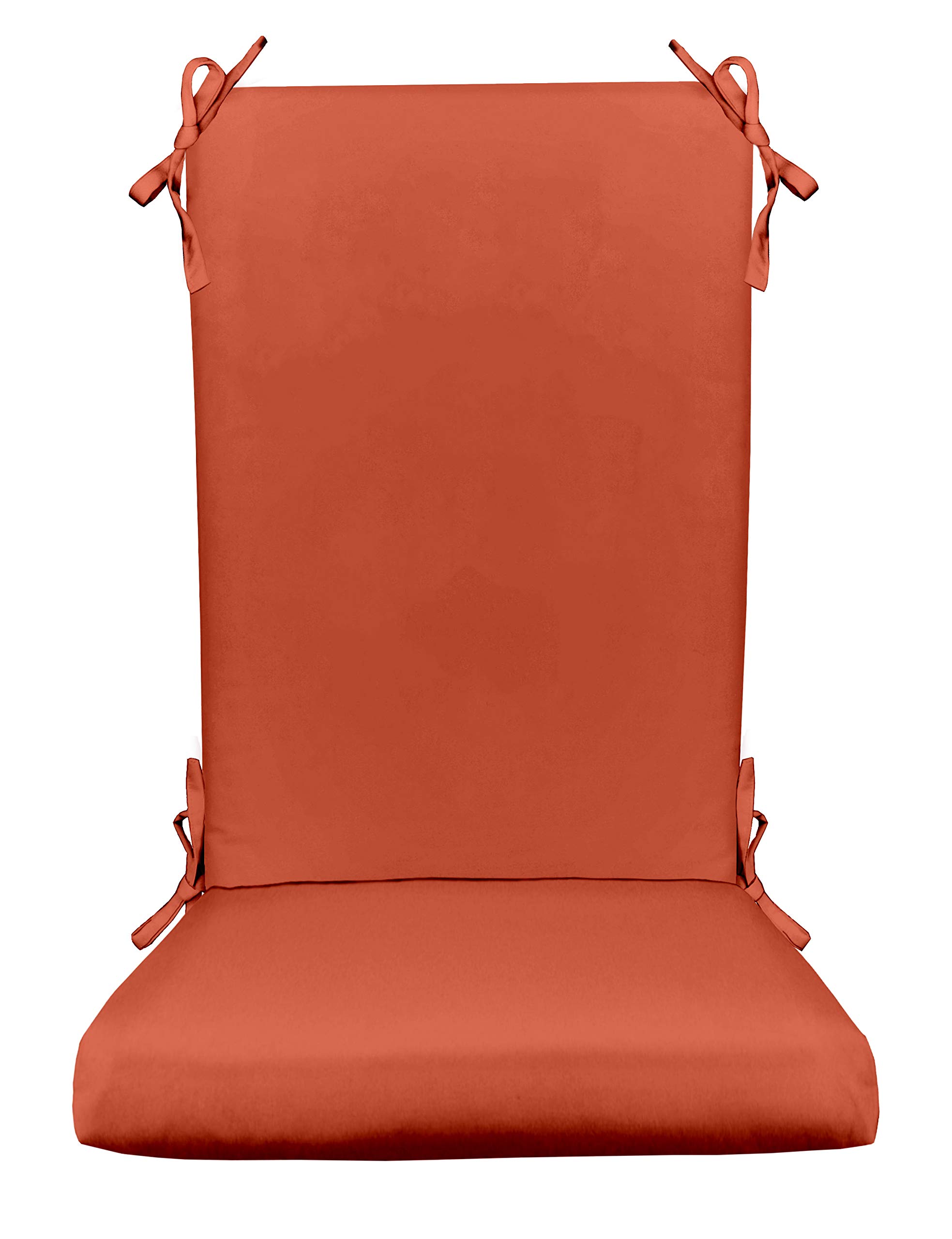 RSH Décor Indoor Outdoor Foam Rocker Cushion - Comfortable Seat Pad for Rocking Chairs - Choose Size & Color (Standard, Coral) - Perfect for Patio, Garden, Porch & Nursery Relaxation
